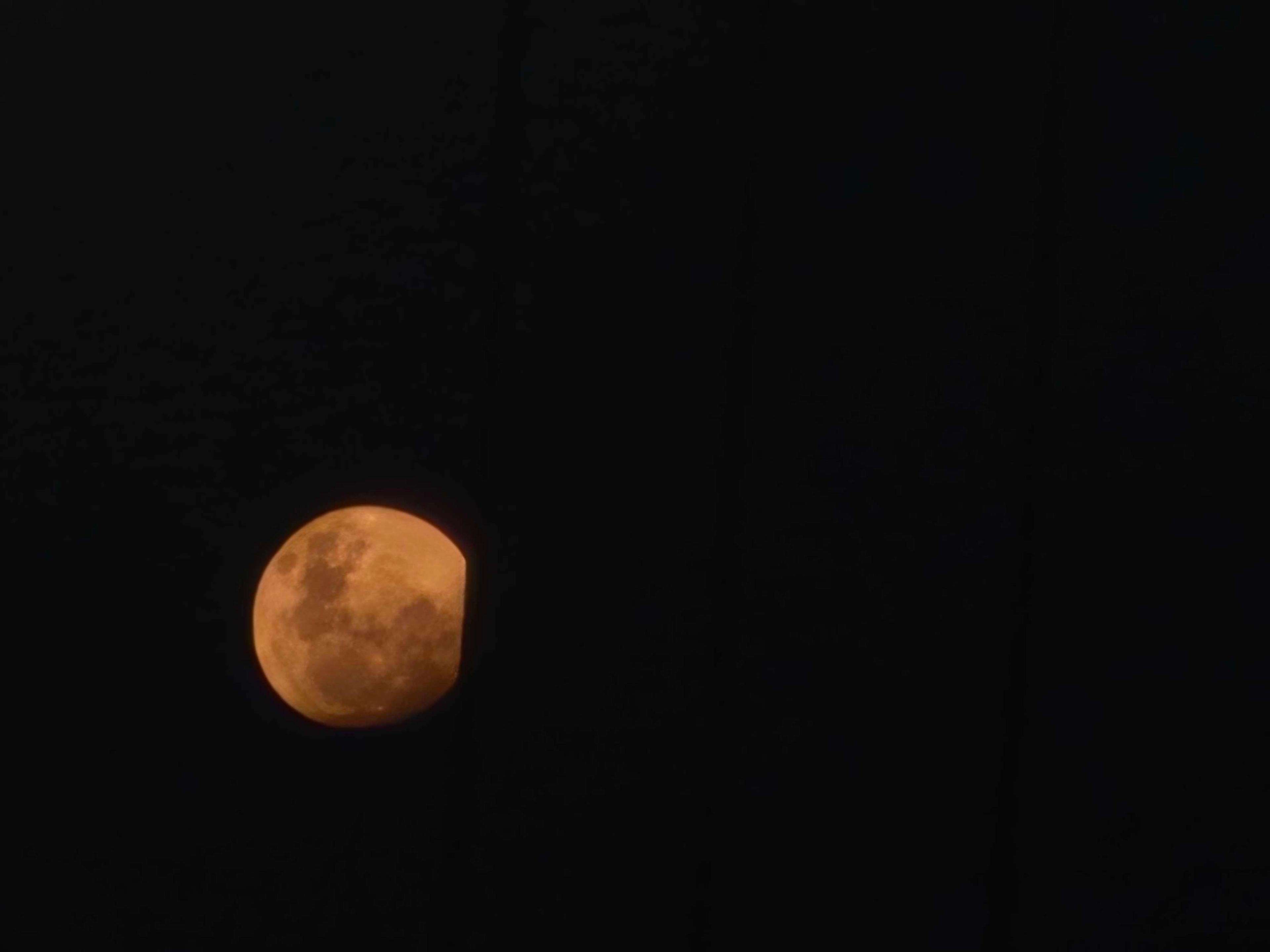 The Moon over Belton, United States — waxing gibbous, Lunar Day 14