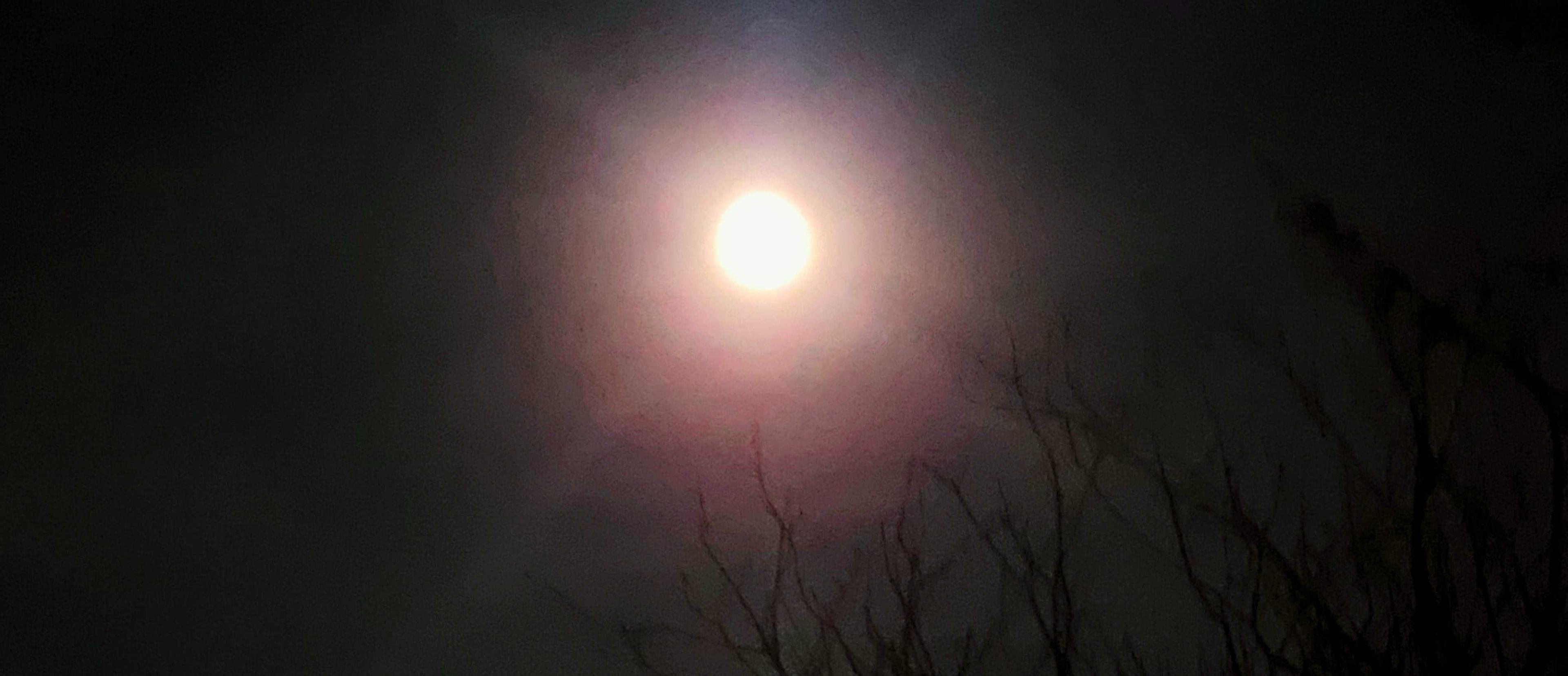 The Moon over Gatineau, Canada — full moon, Lunar Day 17