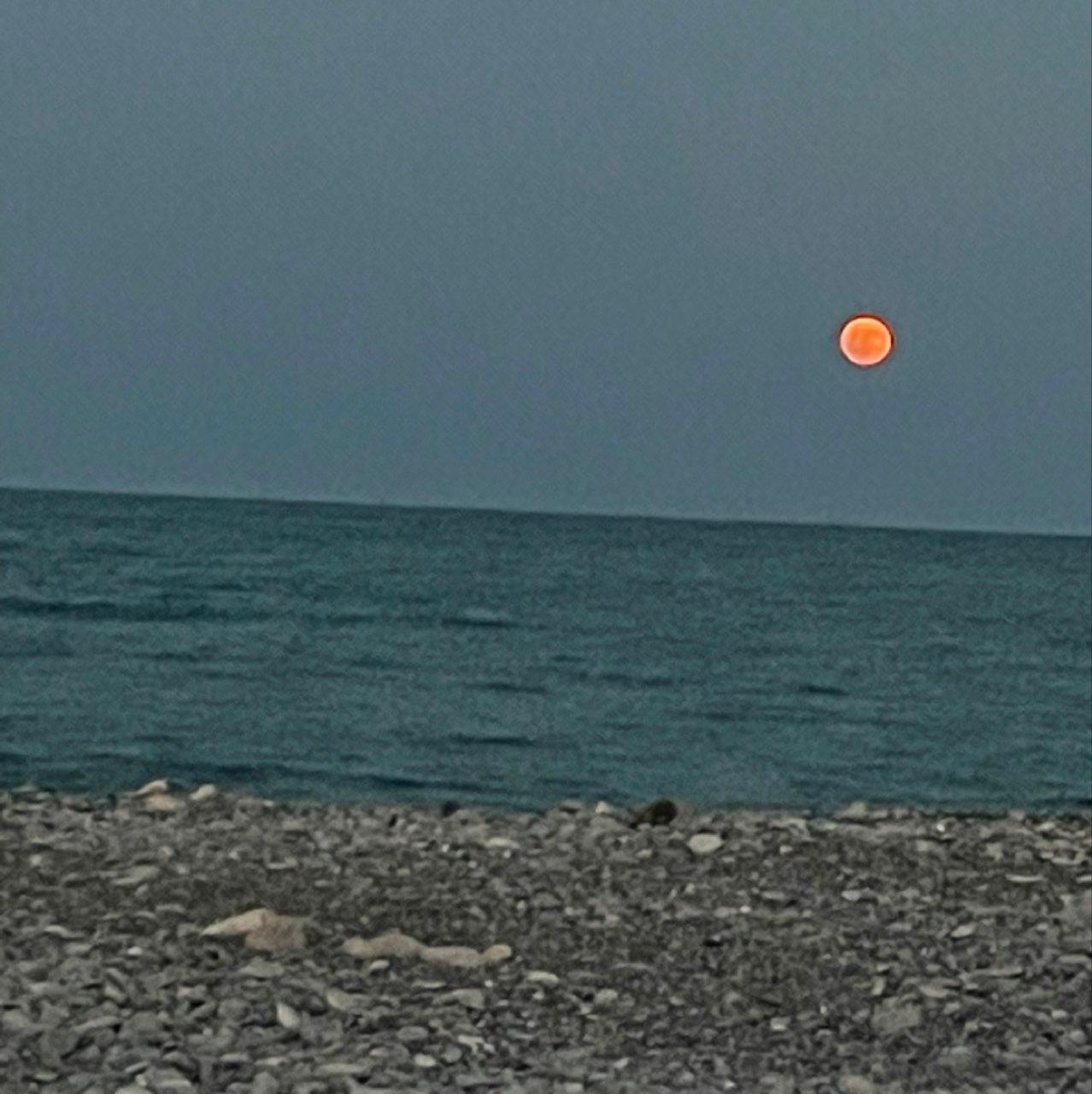 The Moon over Puzol, España — full moon, Lunar Day 16