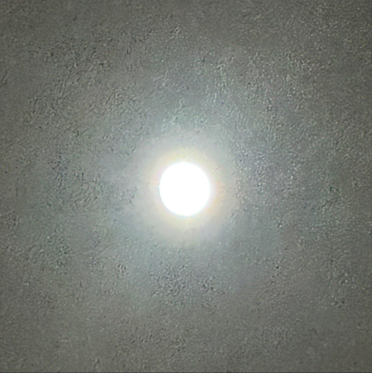The Moon over St Julian's, Malta — waxing gibbous, Lunar Day 14