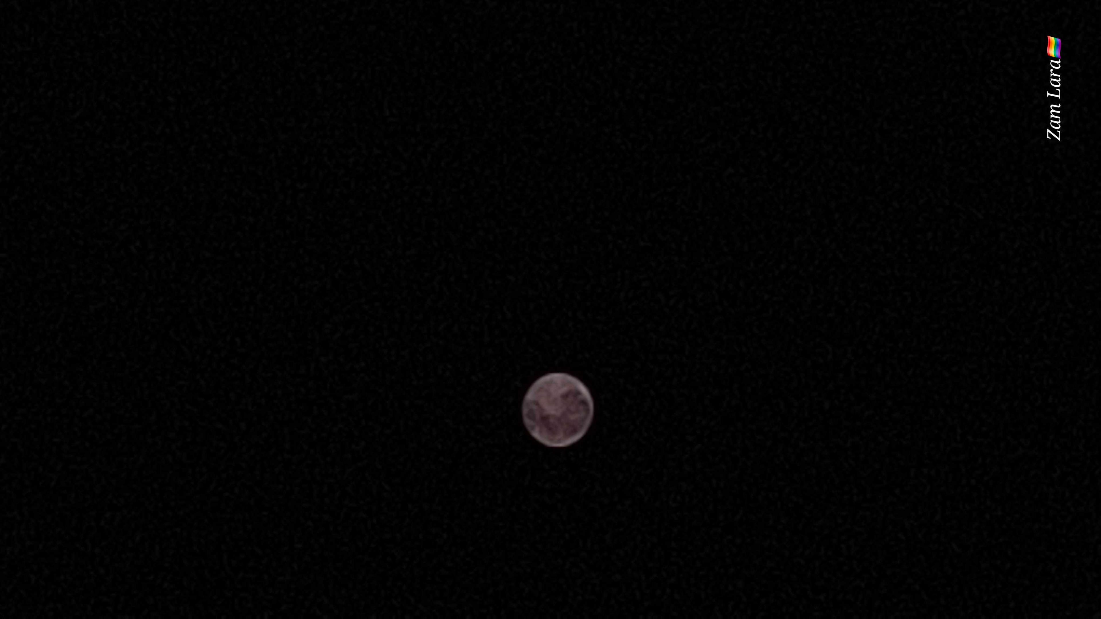 The Moon over Delfino Victoria (Santa Fe), México — full moon, Lunar Day 16