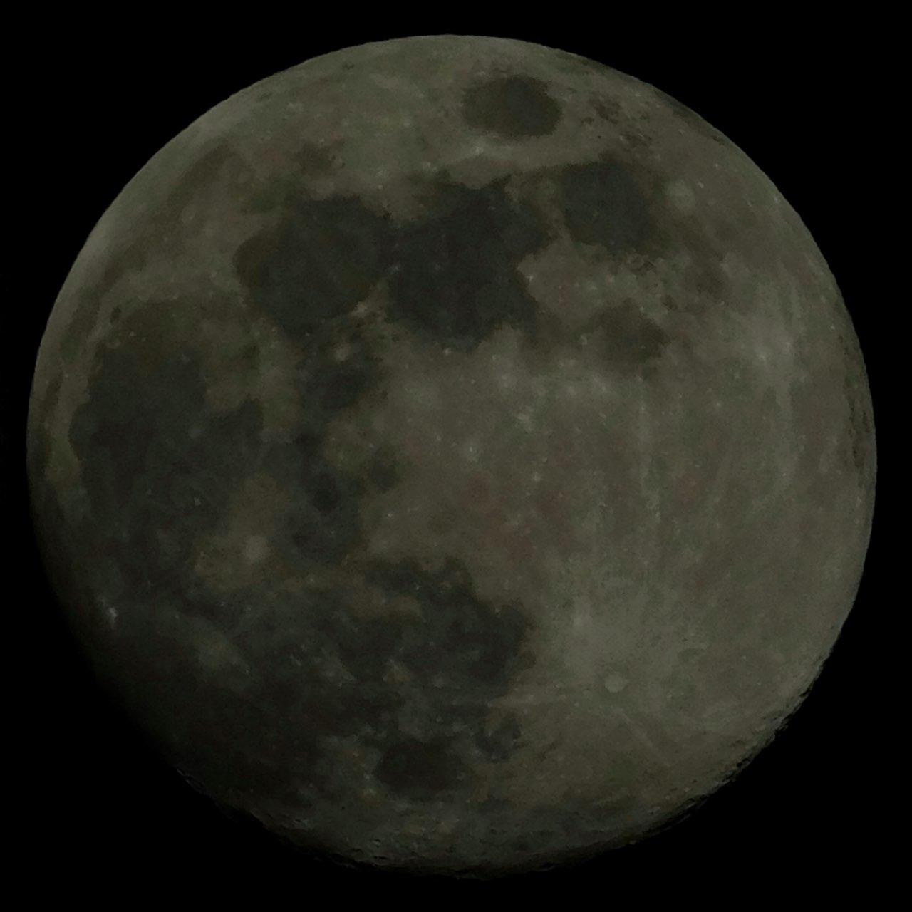 The Moon over Siklós, Hungary — full moon, Lunar Day 14
