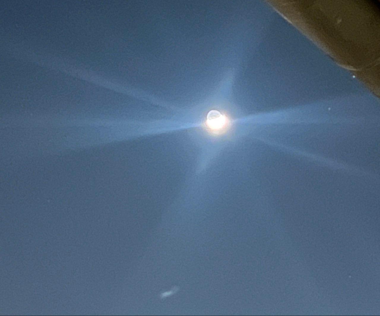 The Moon over Prato, Italia — waxing crescent, Lunar Day 5