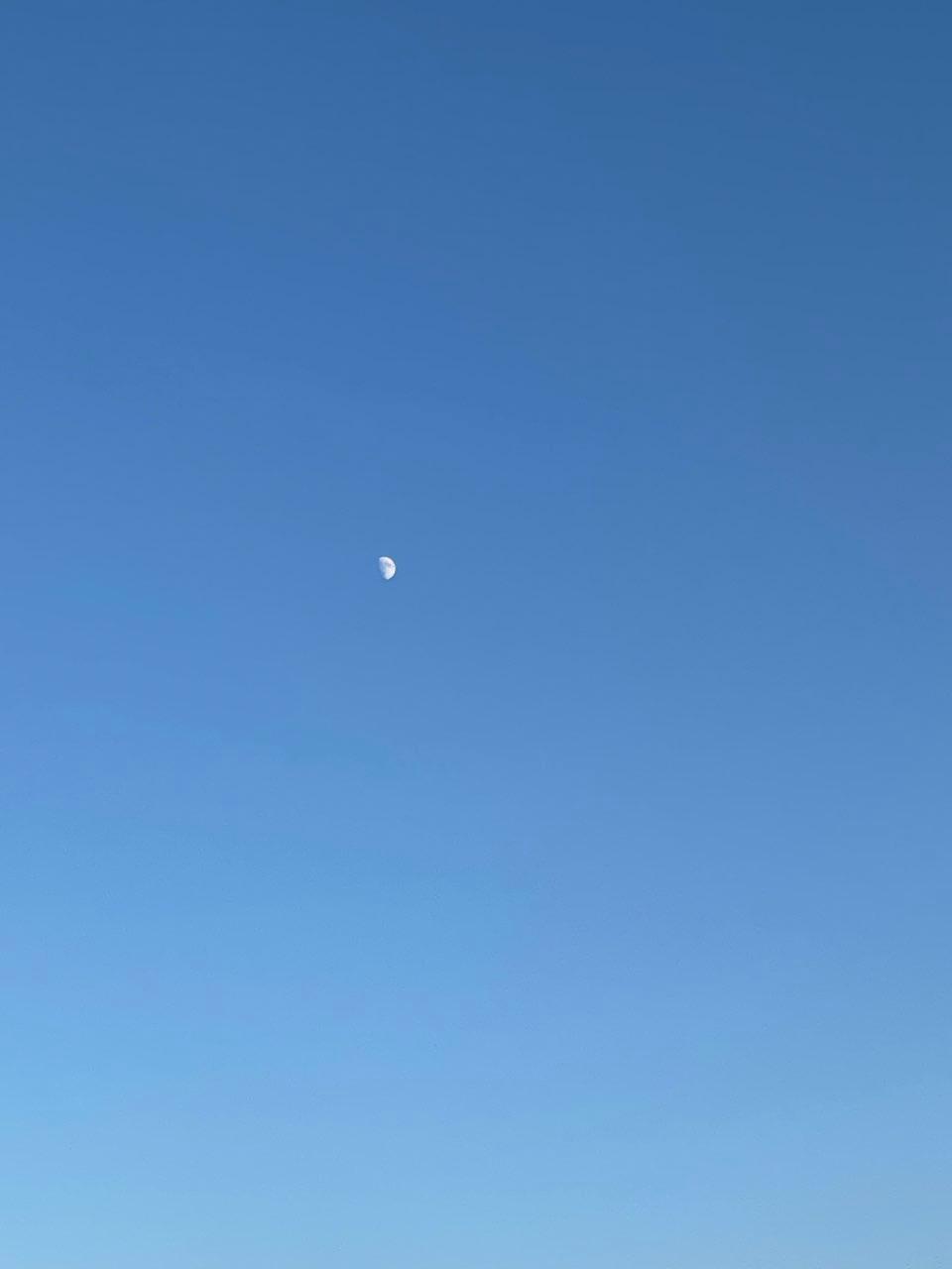 The Moon over Bari, Italy — first quarter, Lunar Day 11