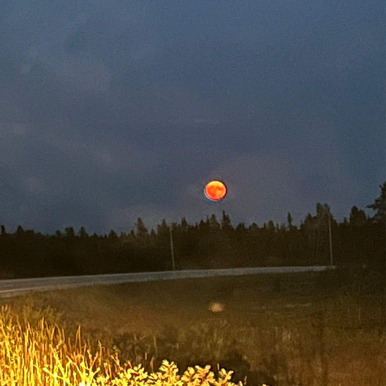 The Moon over Taché, Canada — full moon, Lunar Day 16