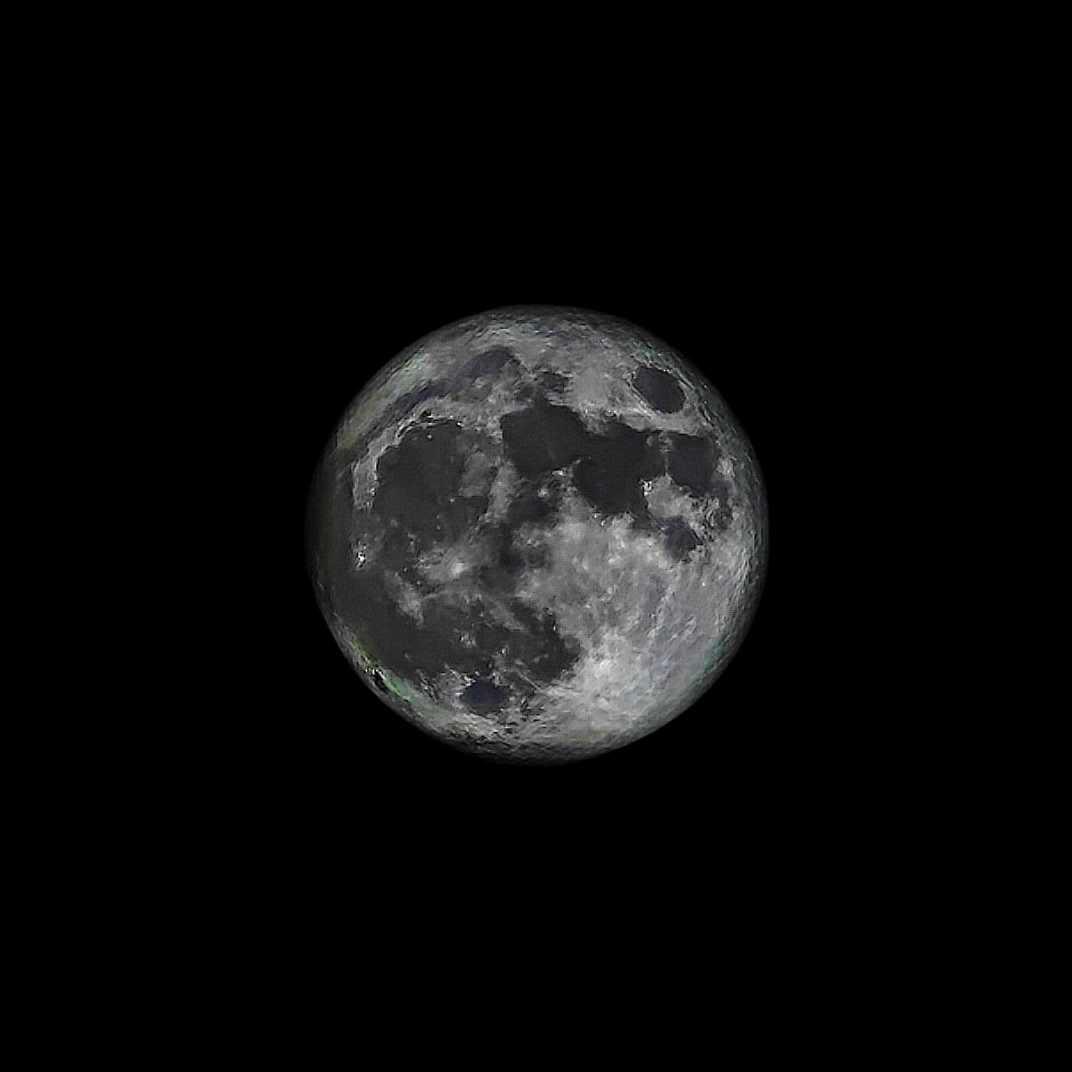 The Moon over Wrocław, Polska — full moon, Lunar Day 15