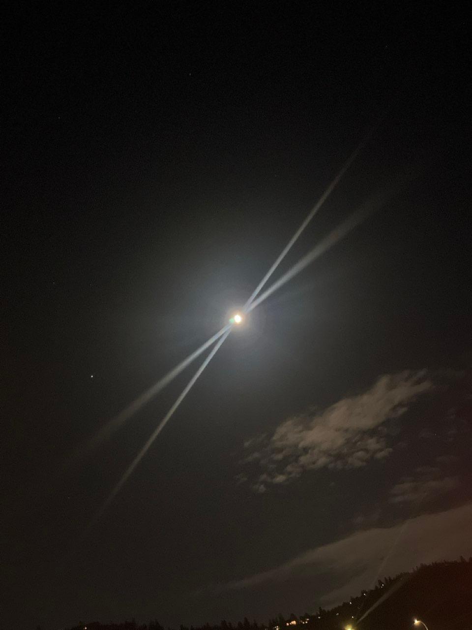 The Moon over West Kelowna, Canada — full moon, Lunar Day 14