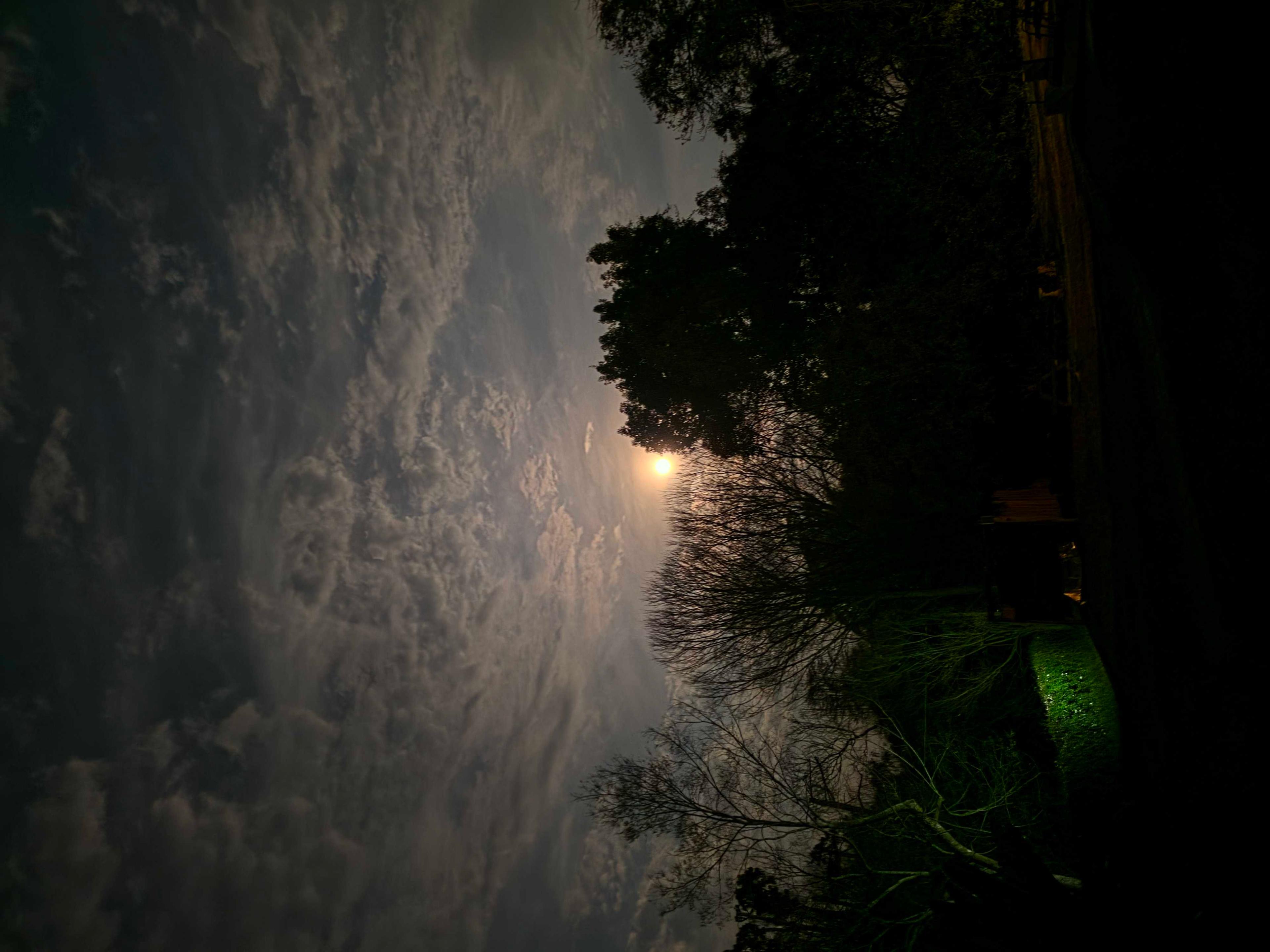 The Moon over Howick, South Africa — full moon, Lunar Day 16