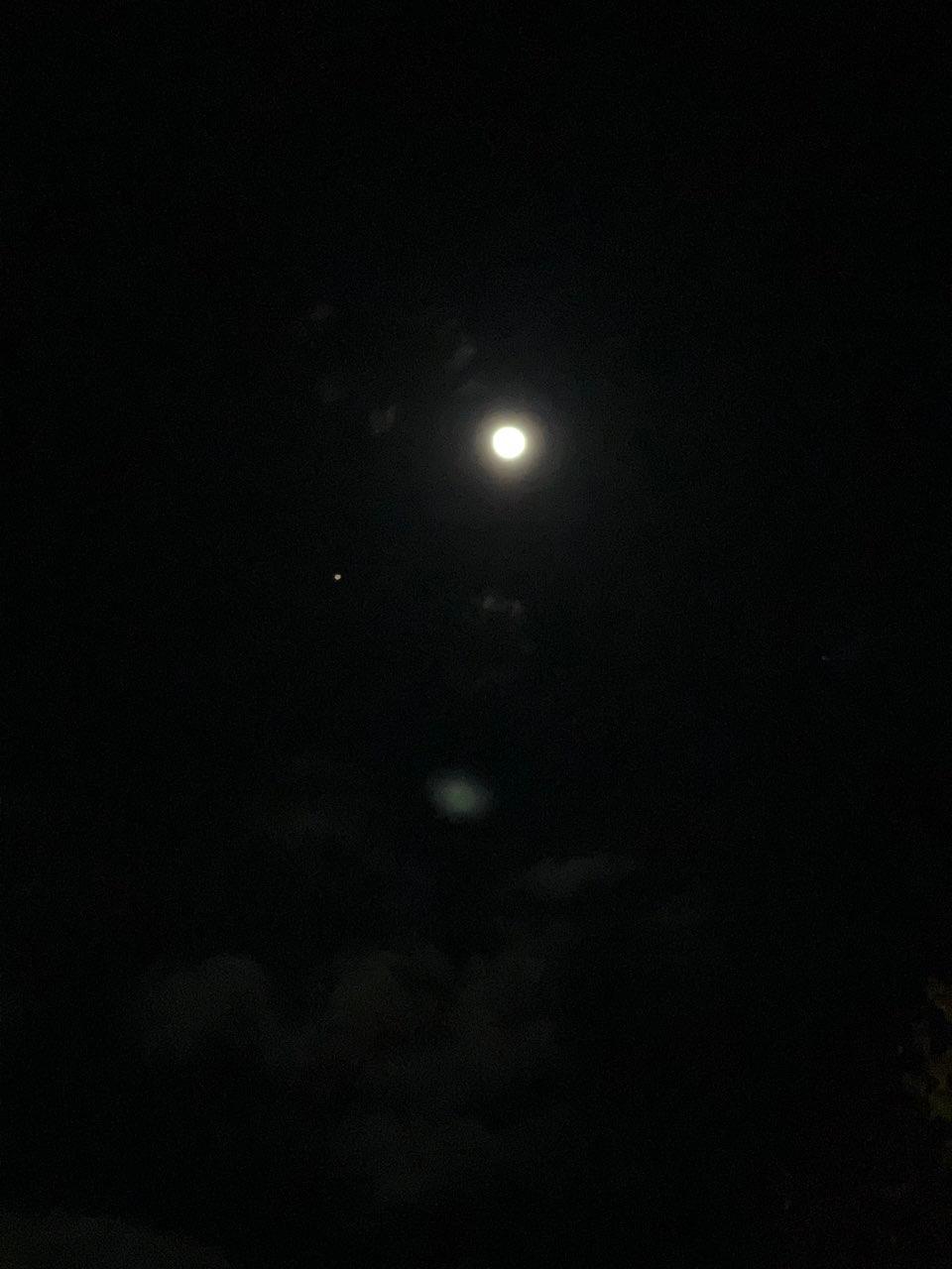 The Moon over Pula, Croatia — full moon, Lunar Day 15
