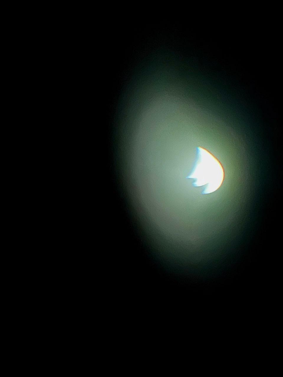 The Moon over Bari, Italy — first quarter, Lunar Day 8