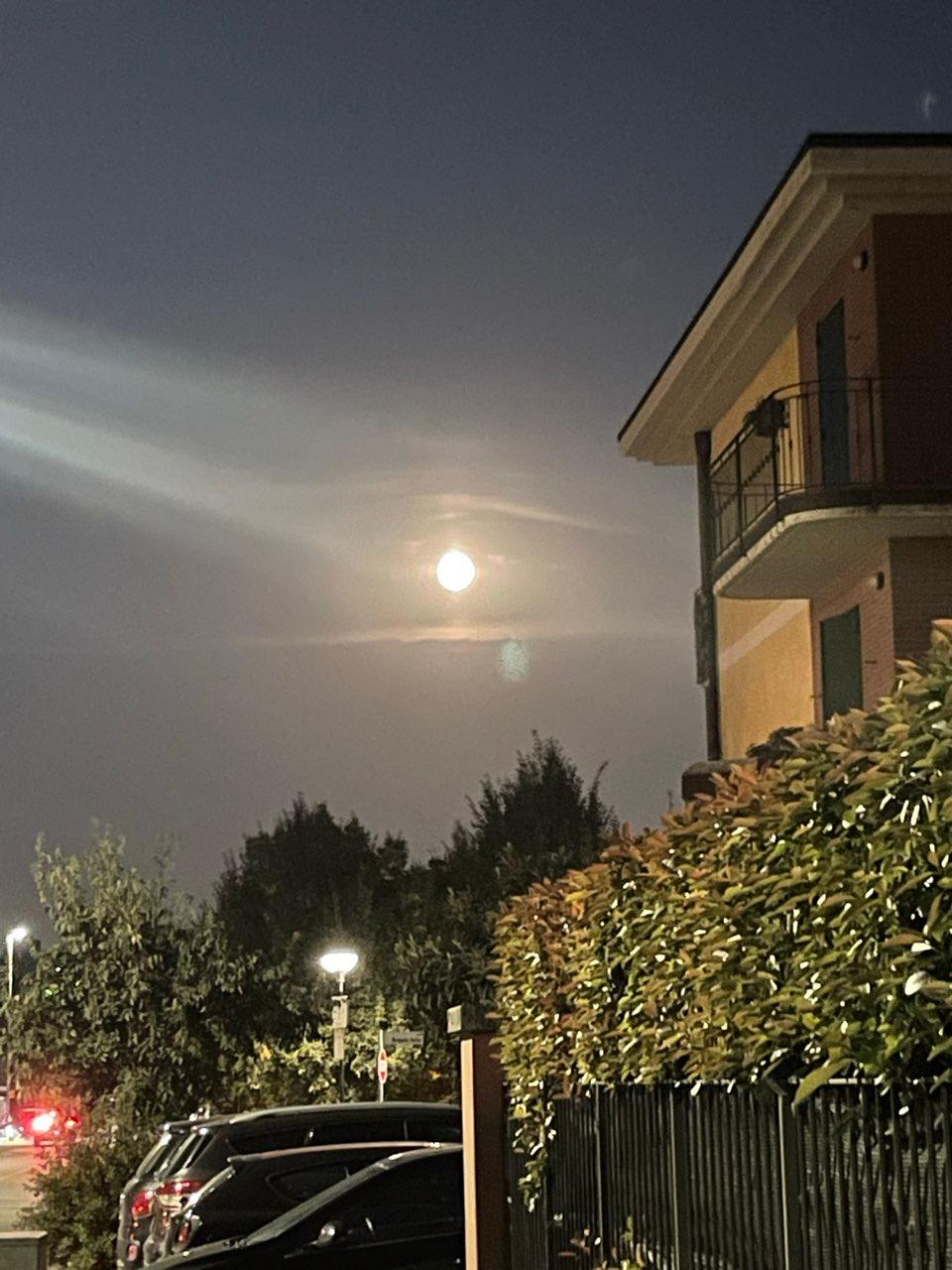 The Moon over Travagliato, Italia — full moon, Lunar Day 15