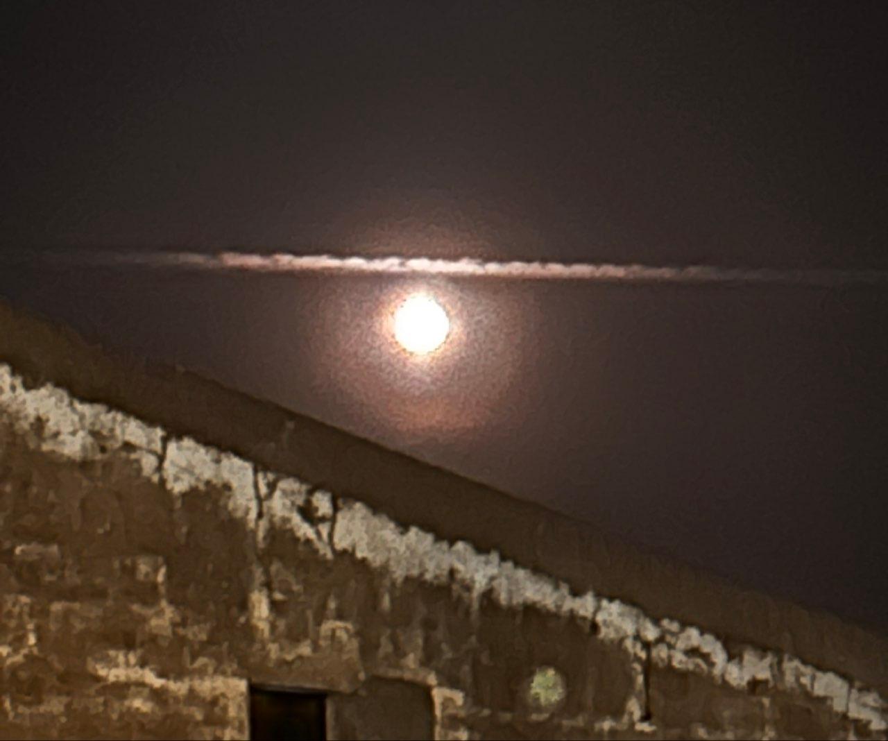 The Moon over Villafranca de los Barros, España — full moon, Lunar Day 17
