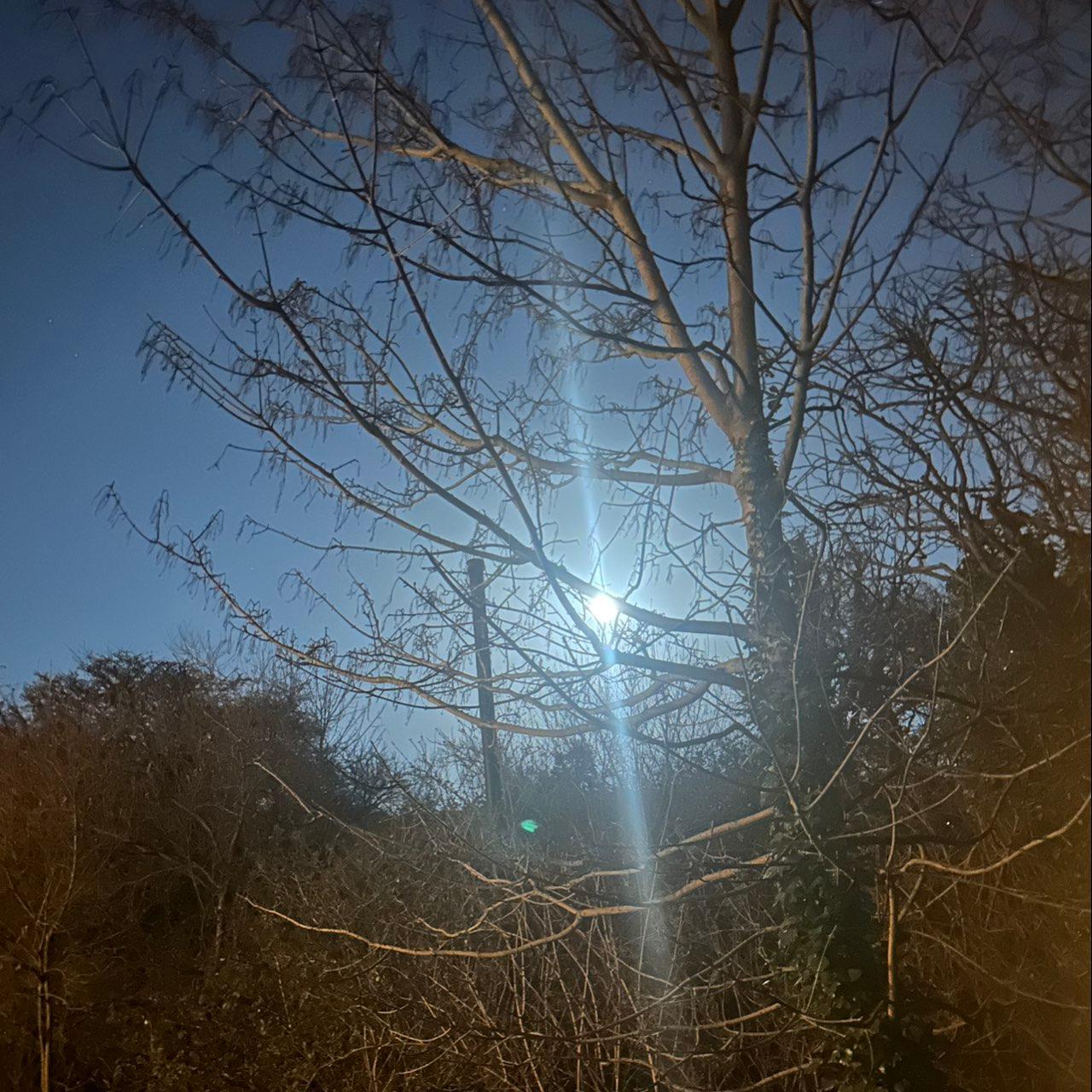 The Moon over Weymouth, United Kingdom — last quarter, Lunar Day 21