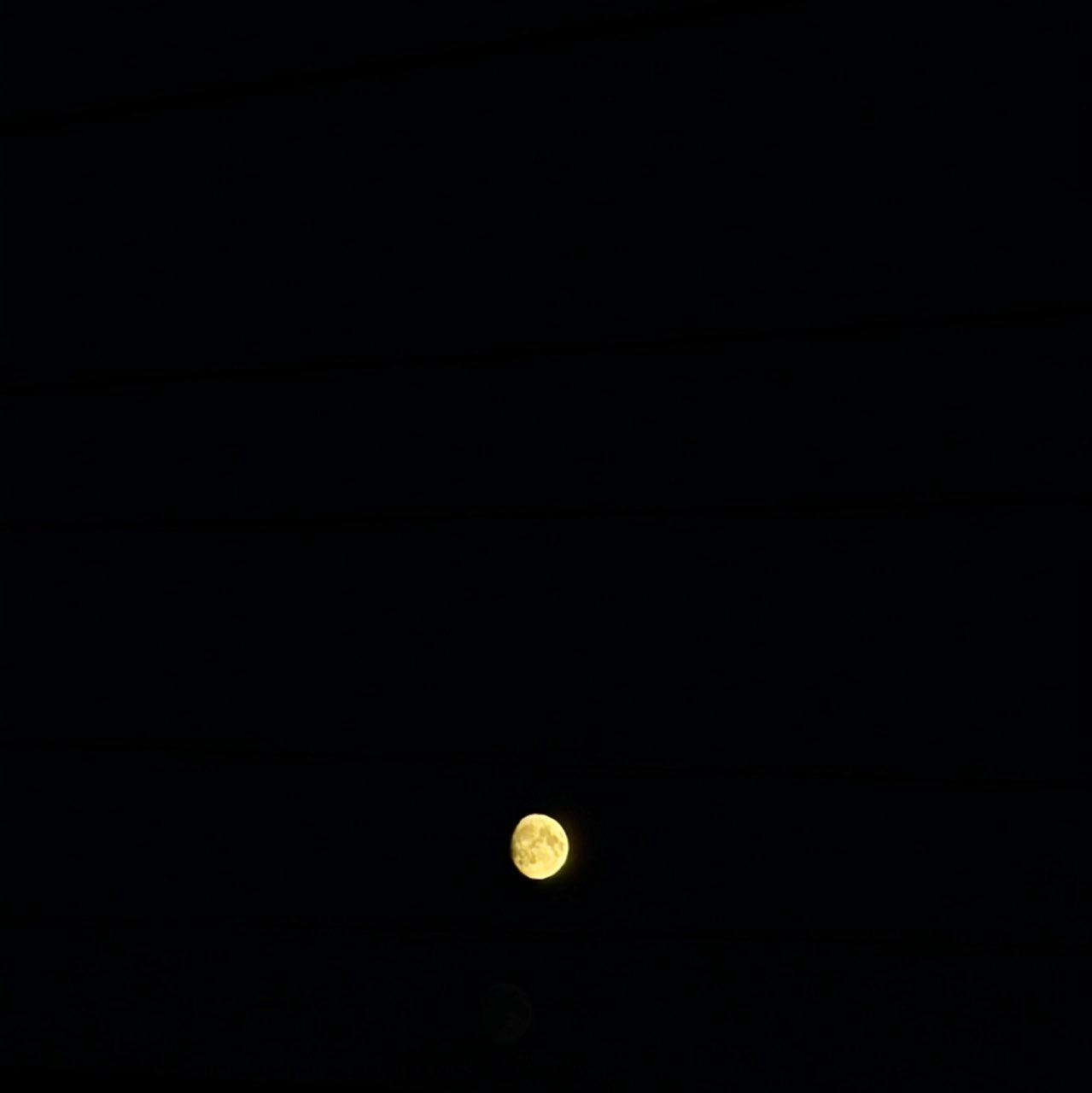 The Moon over Newcastle Upon Tyne, United Kingdom — waxing gibbous, Lunar Day 14