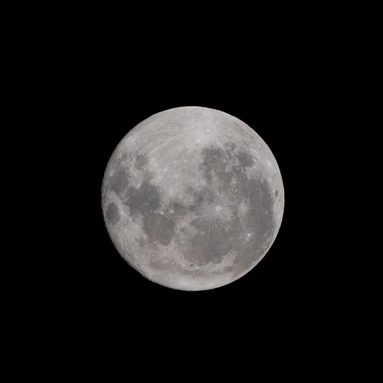 The Moon over Wellington, New Zealand — full moon, Lunar Day 16