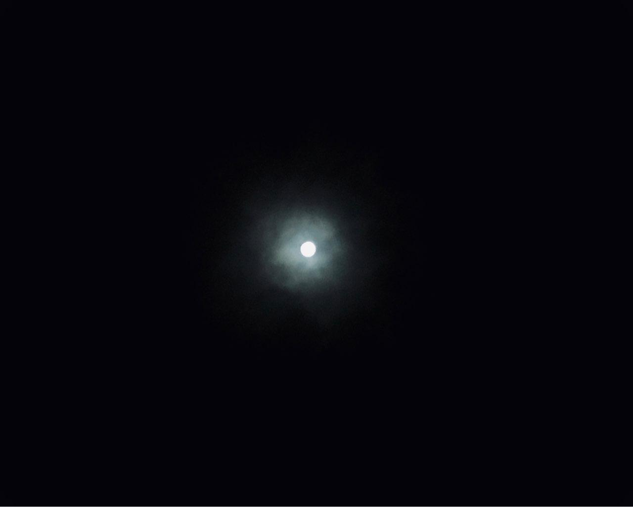 The Moon over Bad Aibling, Deutschland — full moon, Lunar Day 14