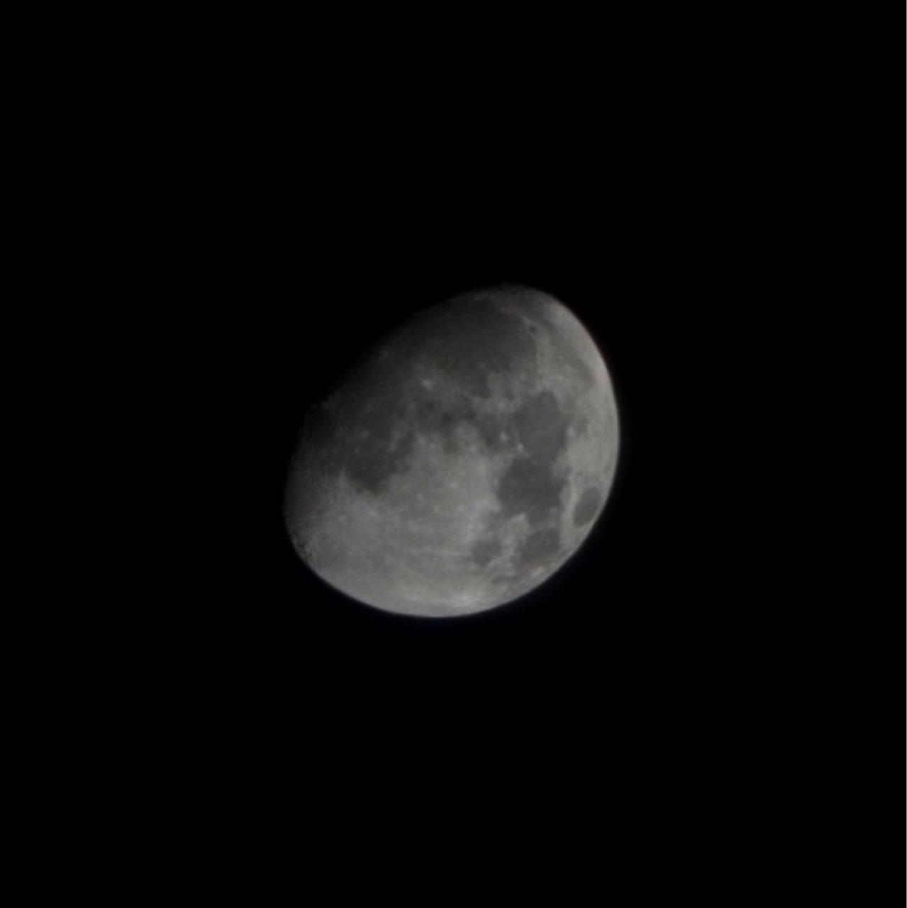 The Moon over Manchester, United Kingdom — waxing gibbous, Lunar Day 12