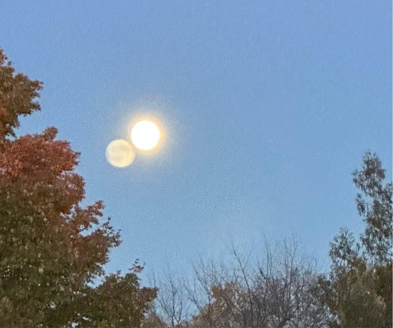 The Moon over Cavan Monaghan, Canada — full moon, Lunar Day 15