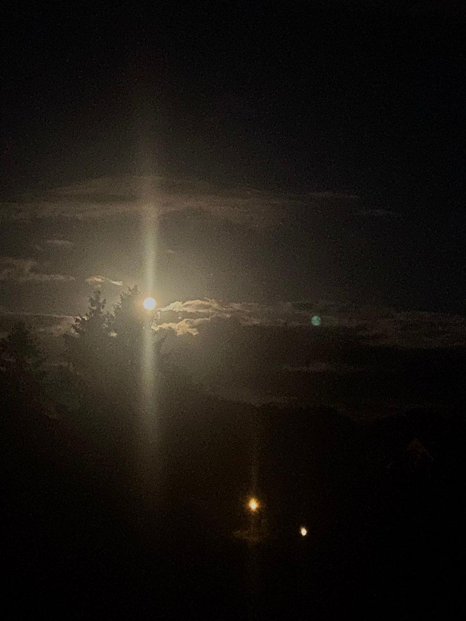 The Moon over Rostock, Deutschland — full moon, Lunar Day 16