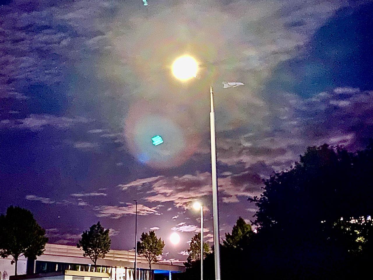 The Moon over Pohlheim, Deutschland — full moon, Lunar Day 17