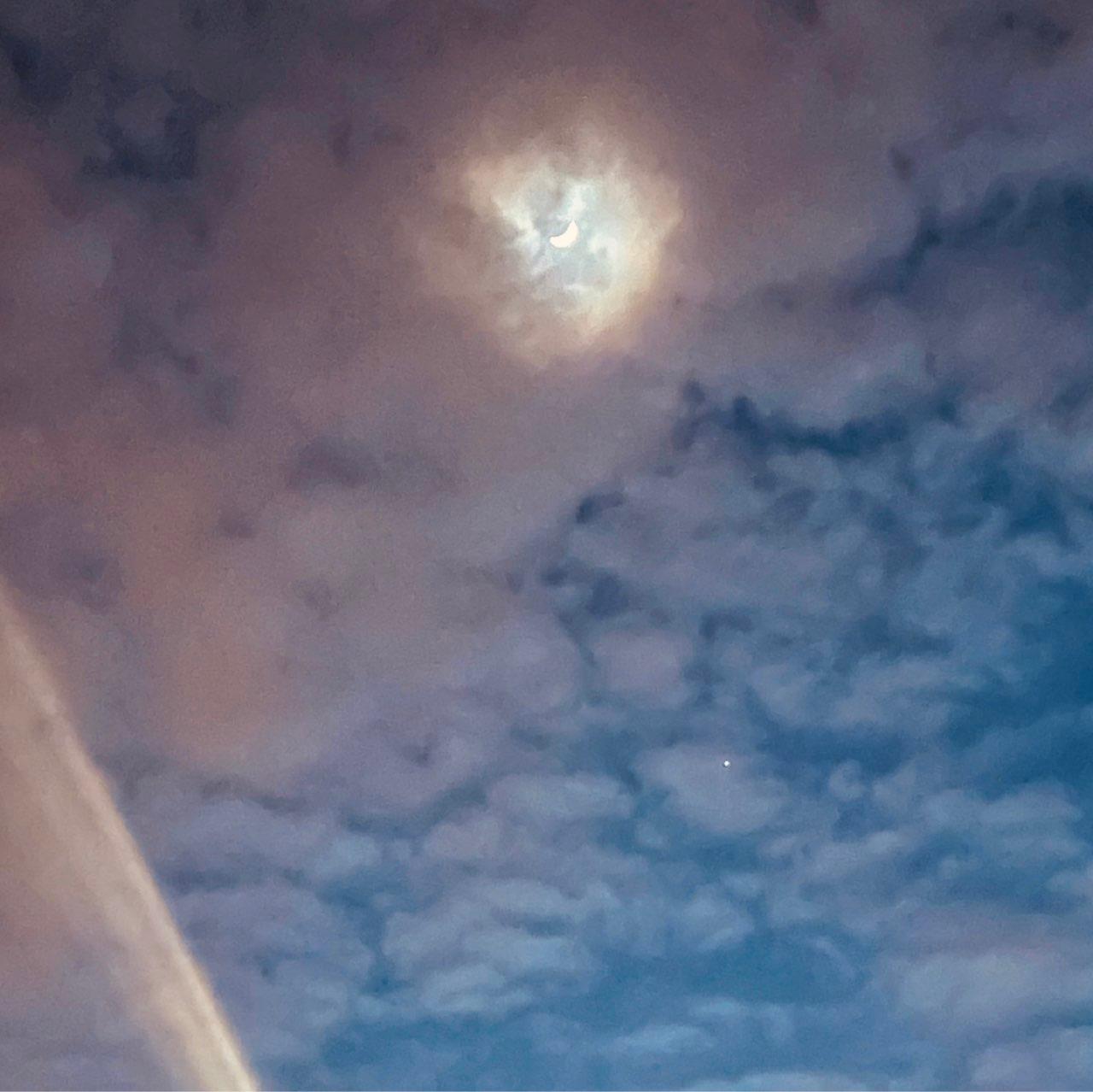 The Moon over Ghent, Belgium — waxing crescent, Lunar Day 5