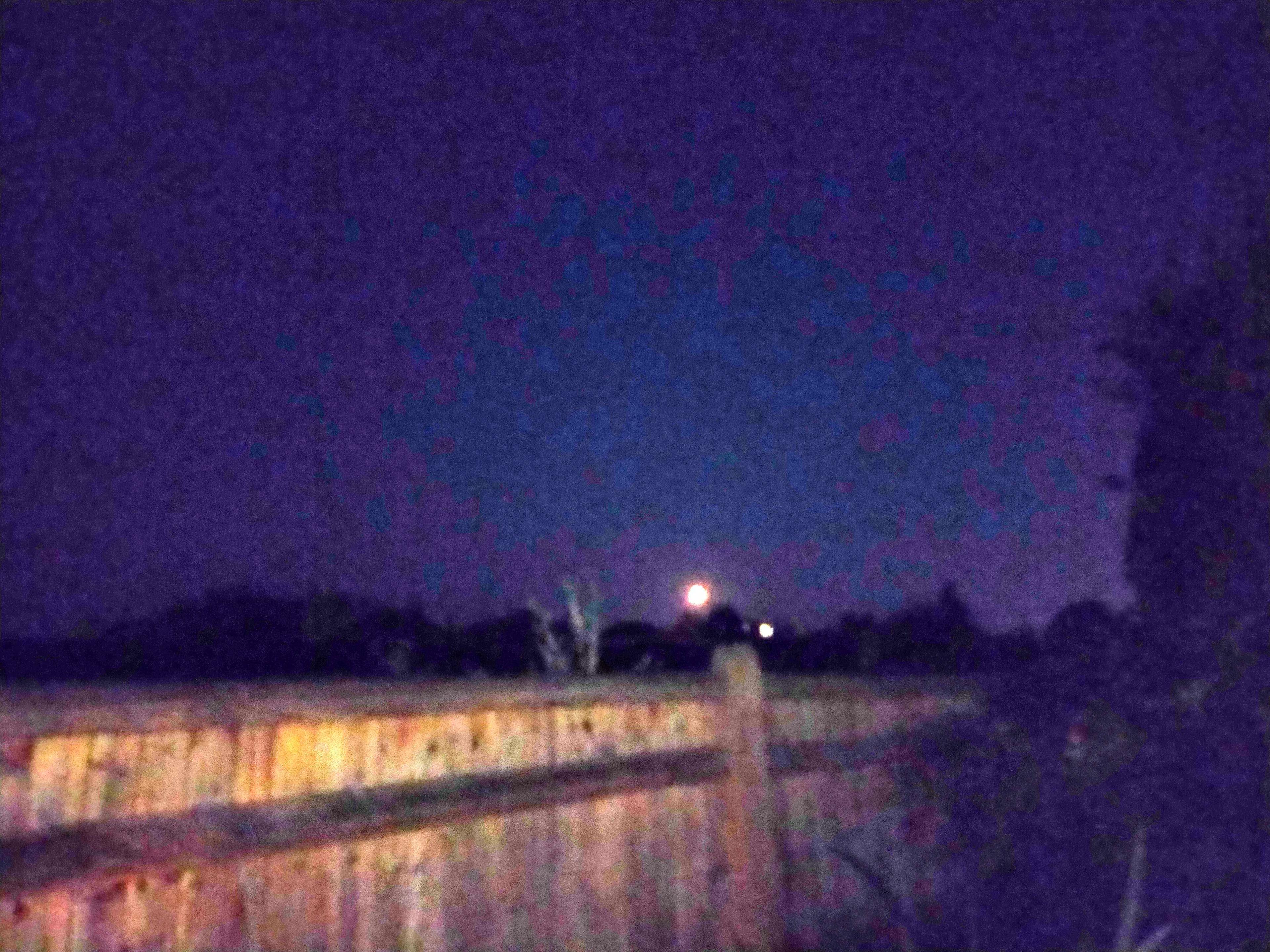 The Moon over United Kingdom — first quarter, Lunar Day 8