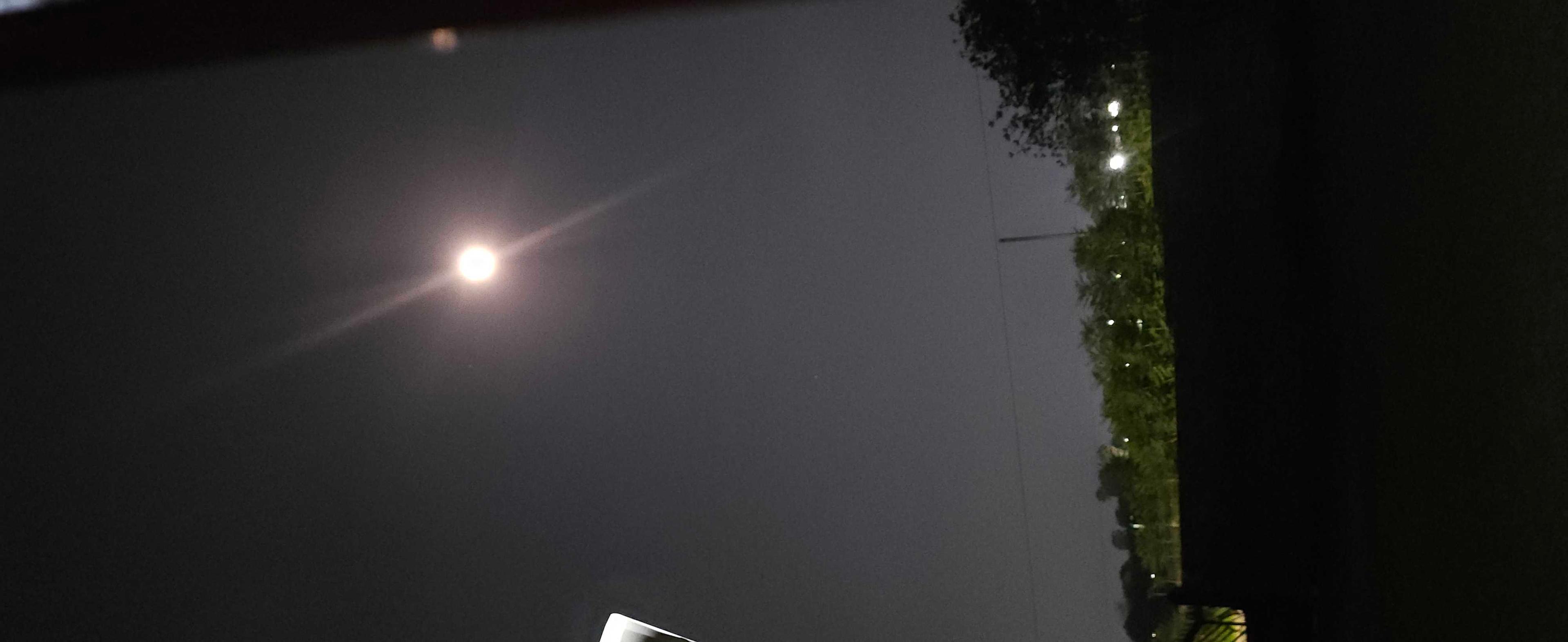 The Moon over eMalahleni, South Africa — full moon, Lunar Day 16