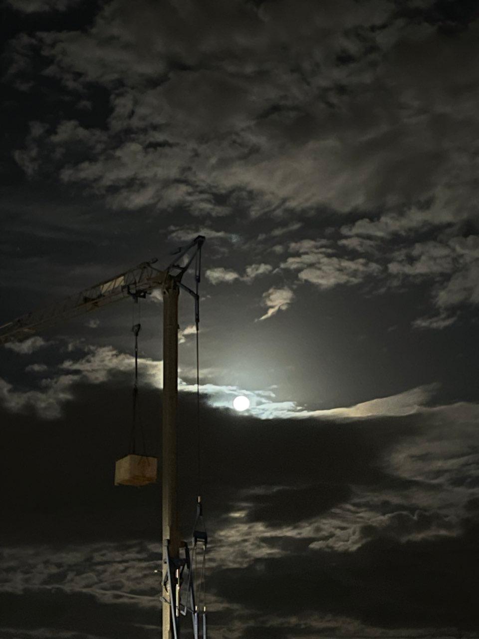 The Moon over Bari, Italy — full moon, Lunar Day 15