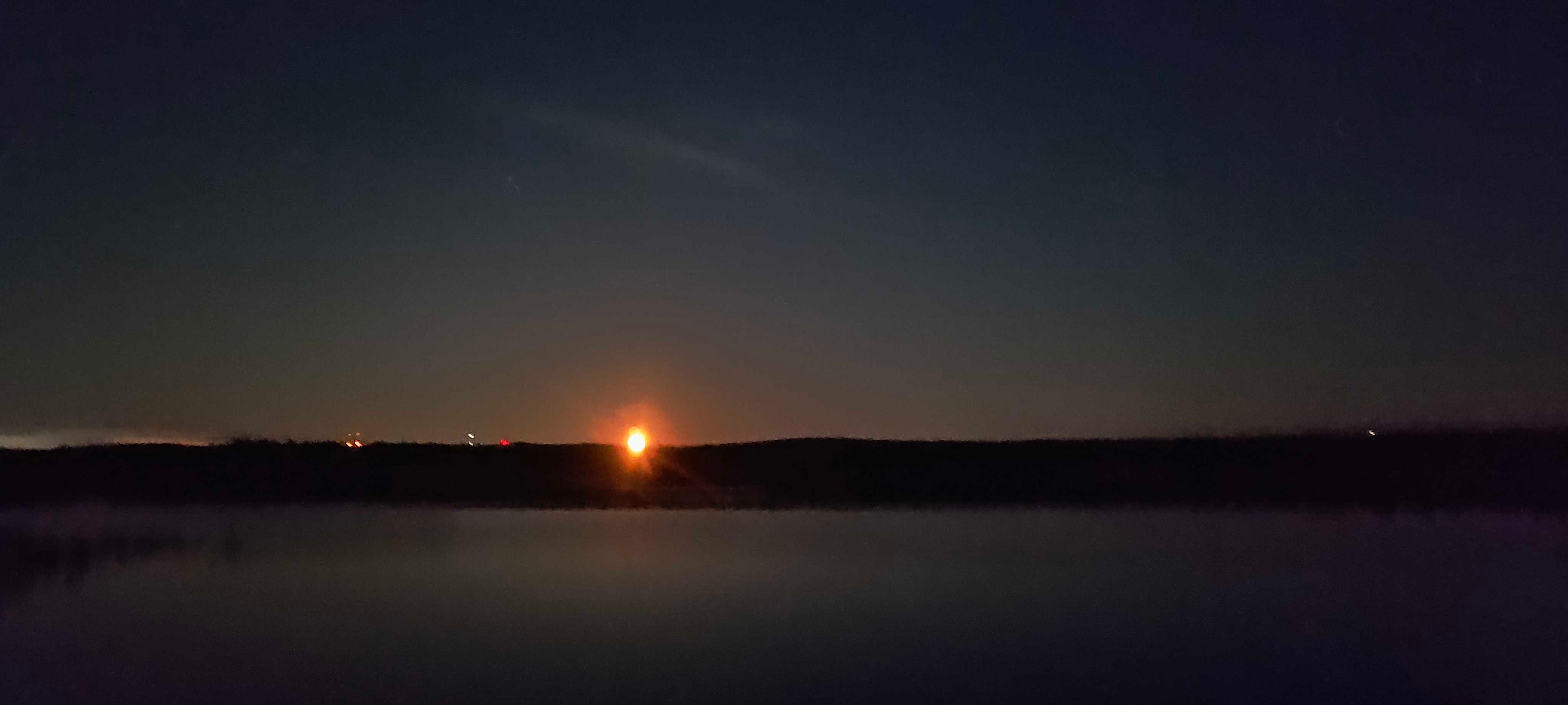 The Moon over Olkusz, Polska — full moon, Lunar Day 16