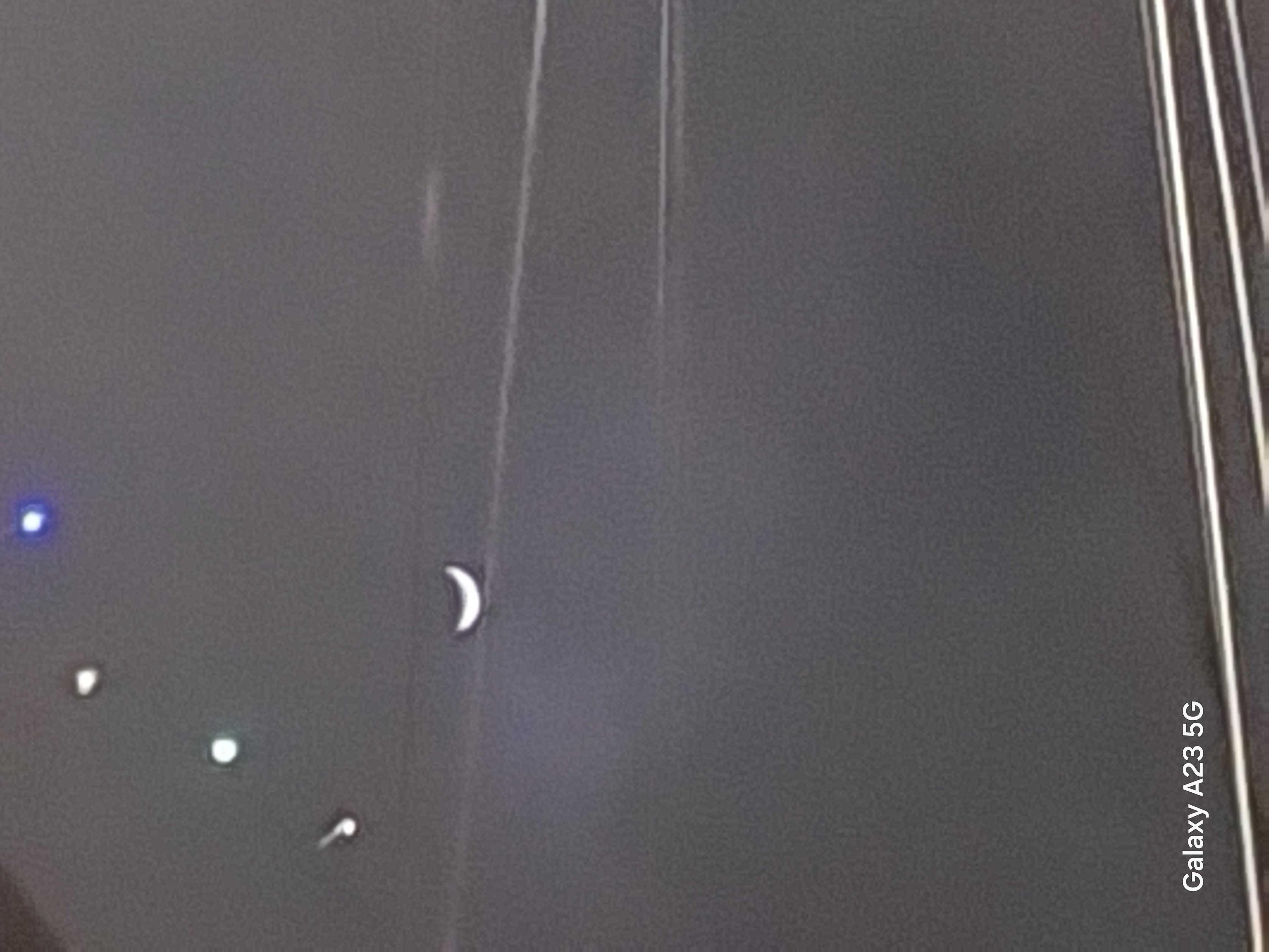 The Moon over Melipilla, Chile — waxing crescent, Lunar Day 5