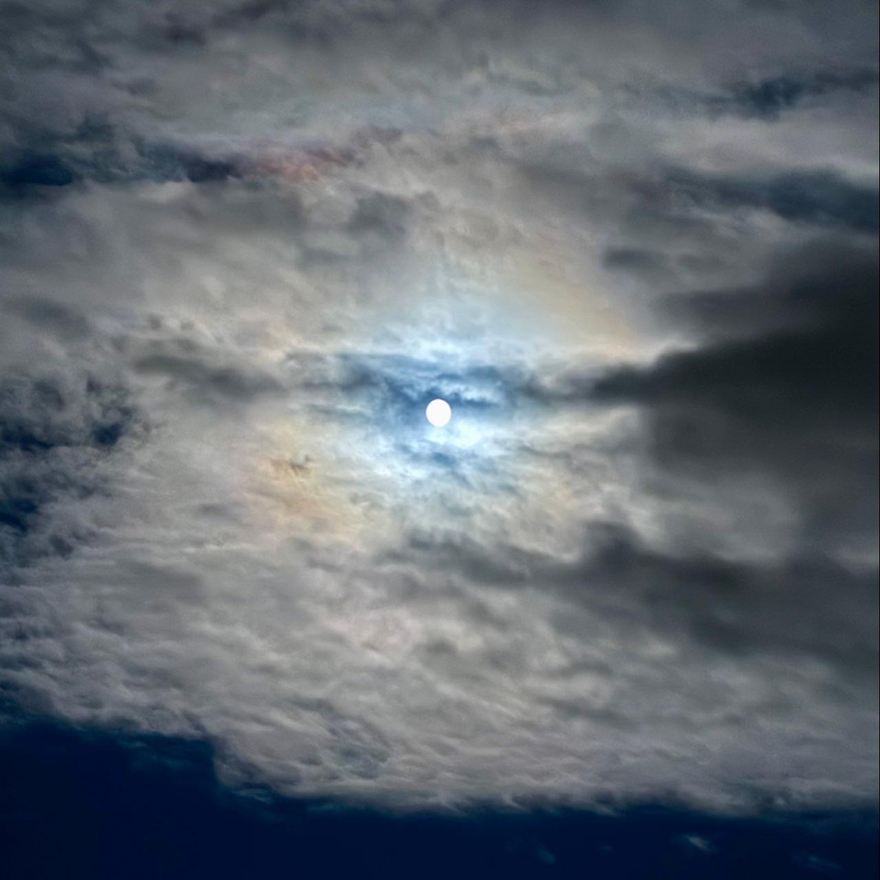 The Moon over Edmundston, Canada — full moon, Lunar Day 17