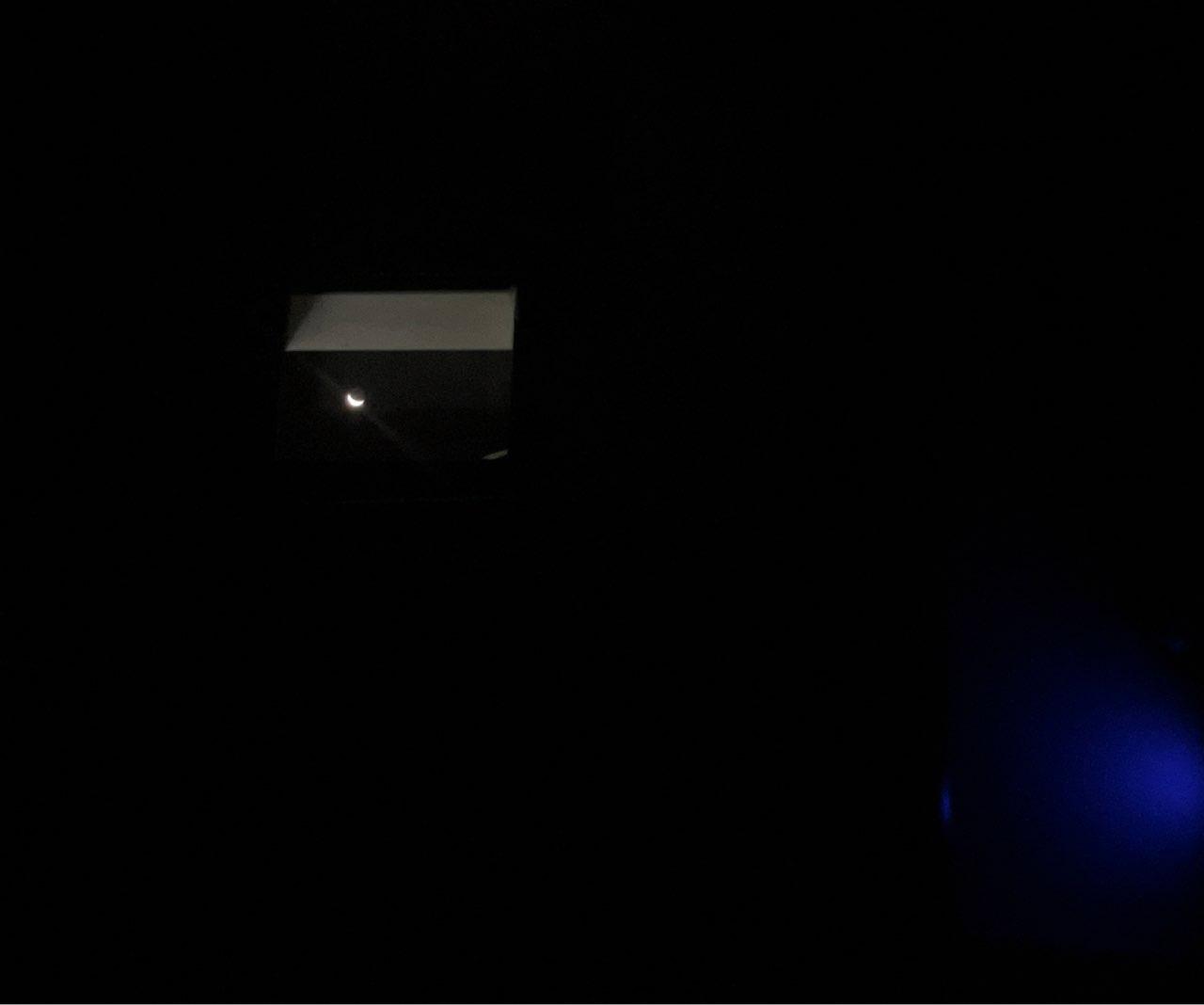 The Moon over Capua, Italia — waning crescent, Lunar Day 26