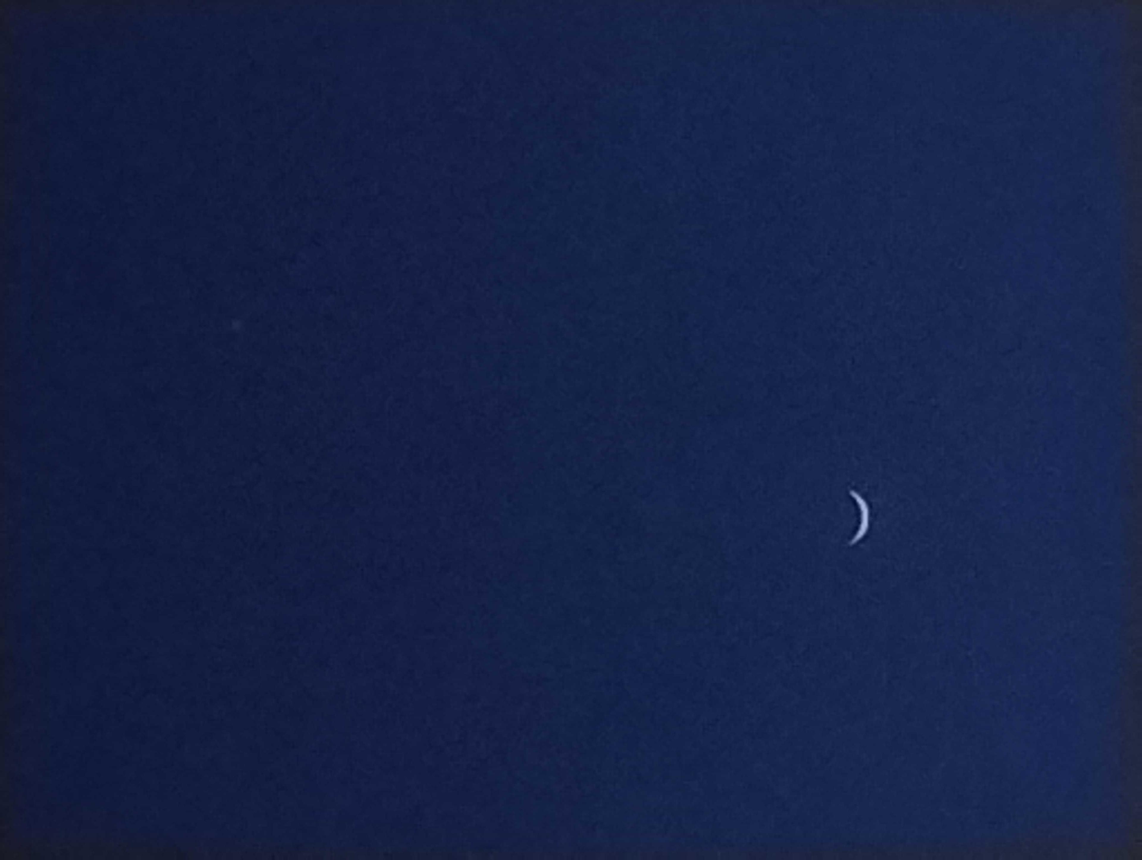 The Moon over Posadas, Argentina — waxing crescent, Lunar Day 4