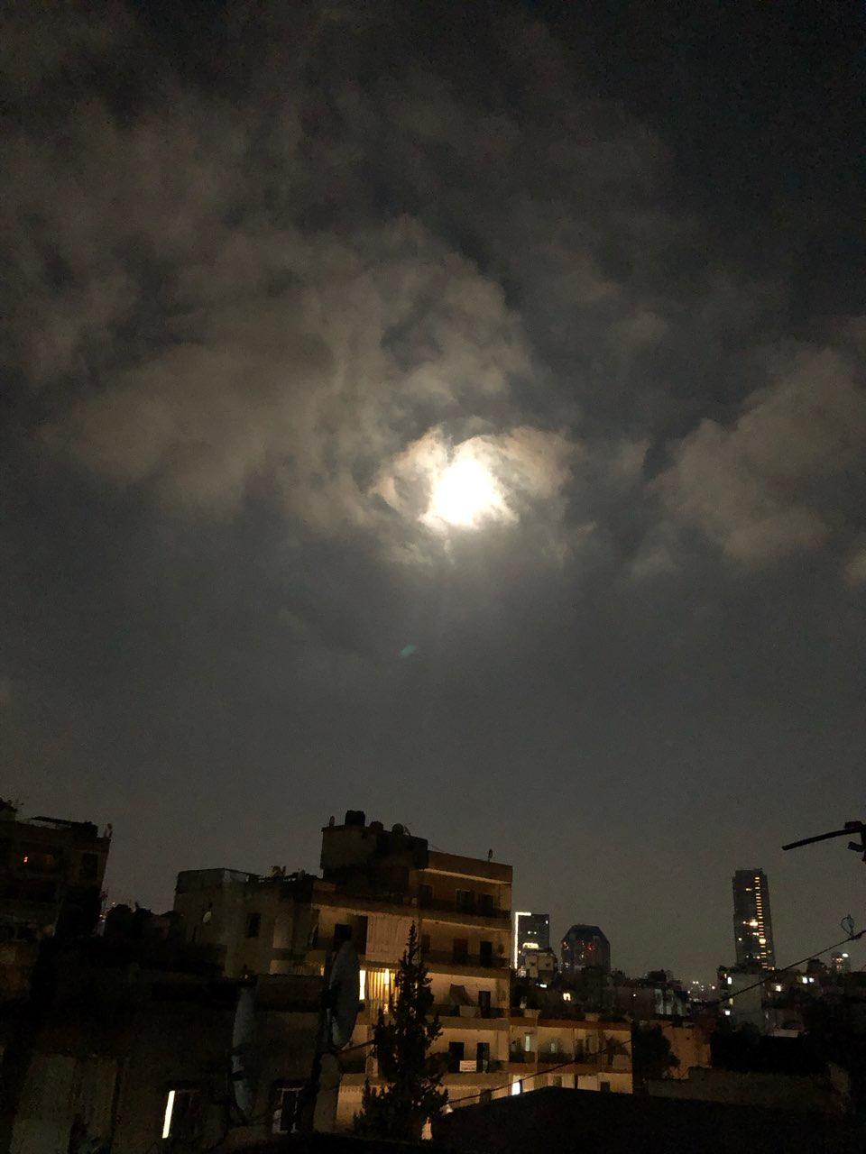 The Moon over Lebanon — full moon, Lunar Day 15