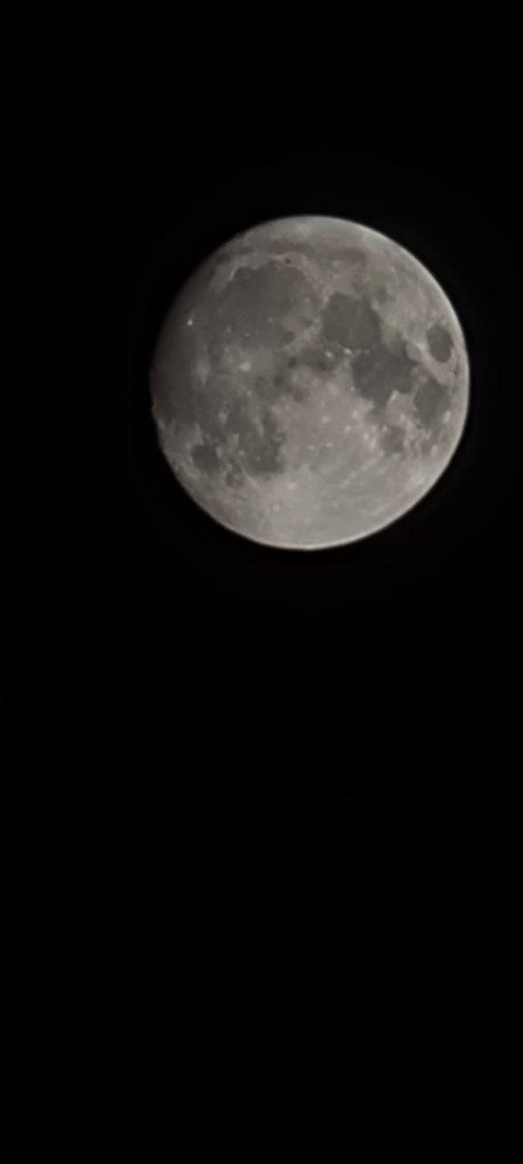 The Moon over Eppelheim, Deutschland — full moon, Lunar Day 14
