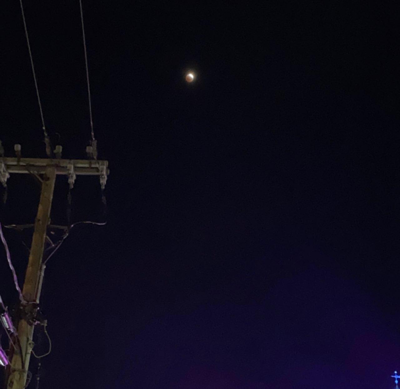 The Moon over Edmundston, Canada — full moon, Lunar Day 15