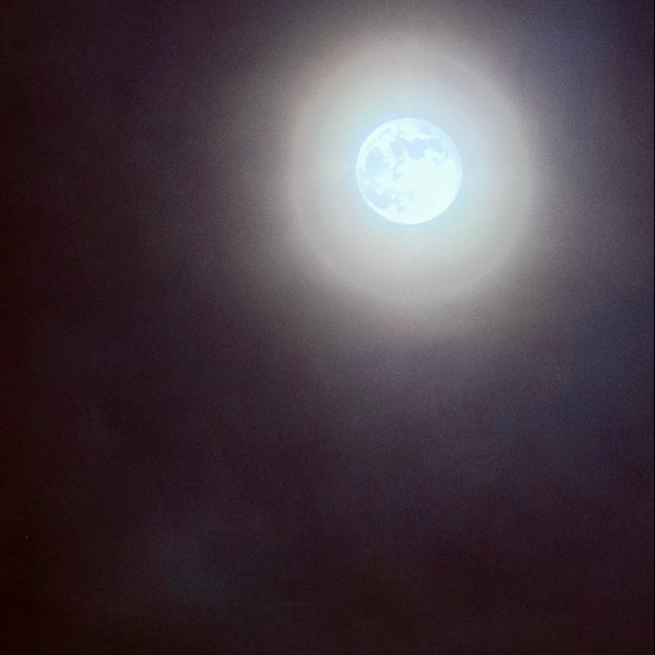 The Moon over St Albans, United Kingdom — full moon, Lunar Day 16