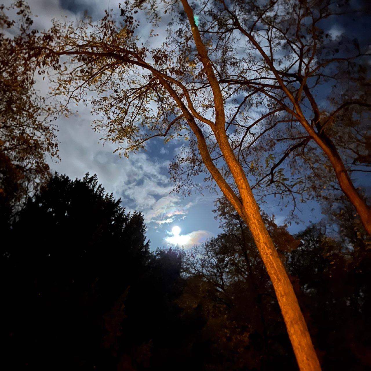 The Moon over Köln, Deutschland — new moon, Lunar Day 28