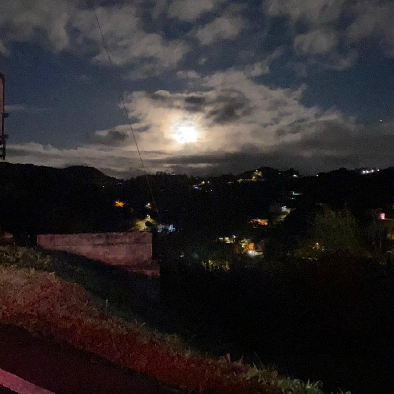 The Moon over Barranquitas, Estados Unidos — full moon, Lunar Day 14