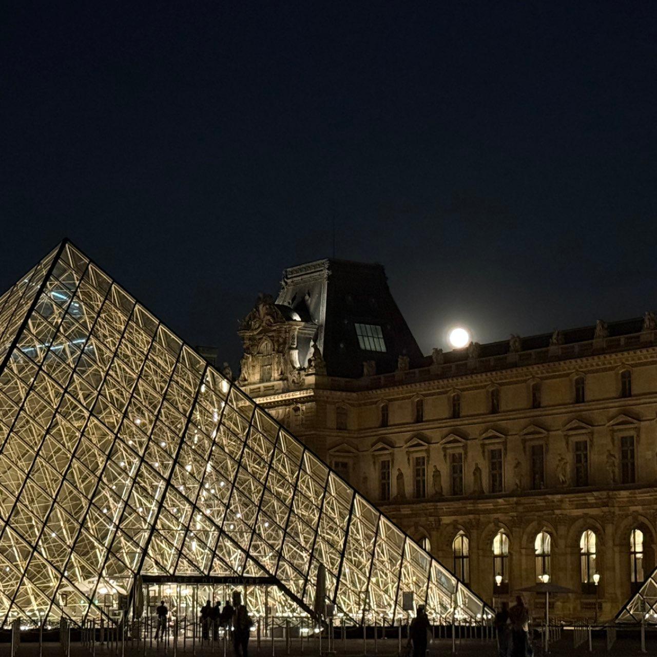 The Moon over Paris, France — full moon, Lunar Day 16