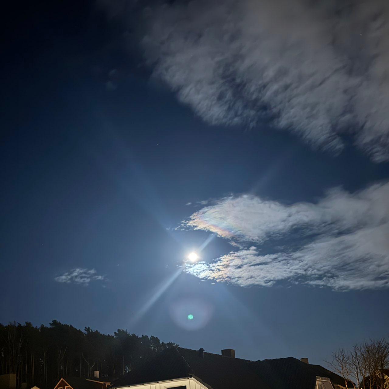 The Moon over Sandnes, Norway — full moon, Lunar Day 15