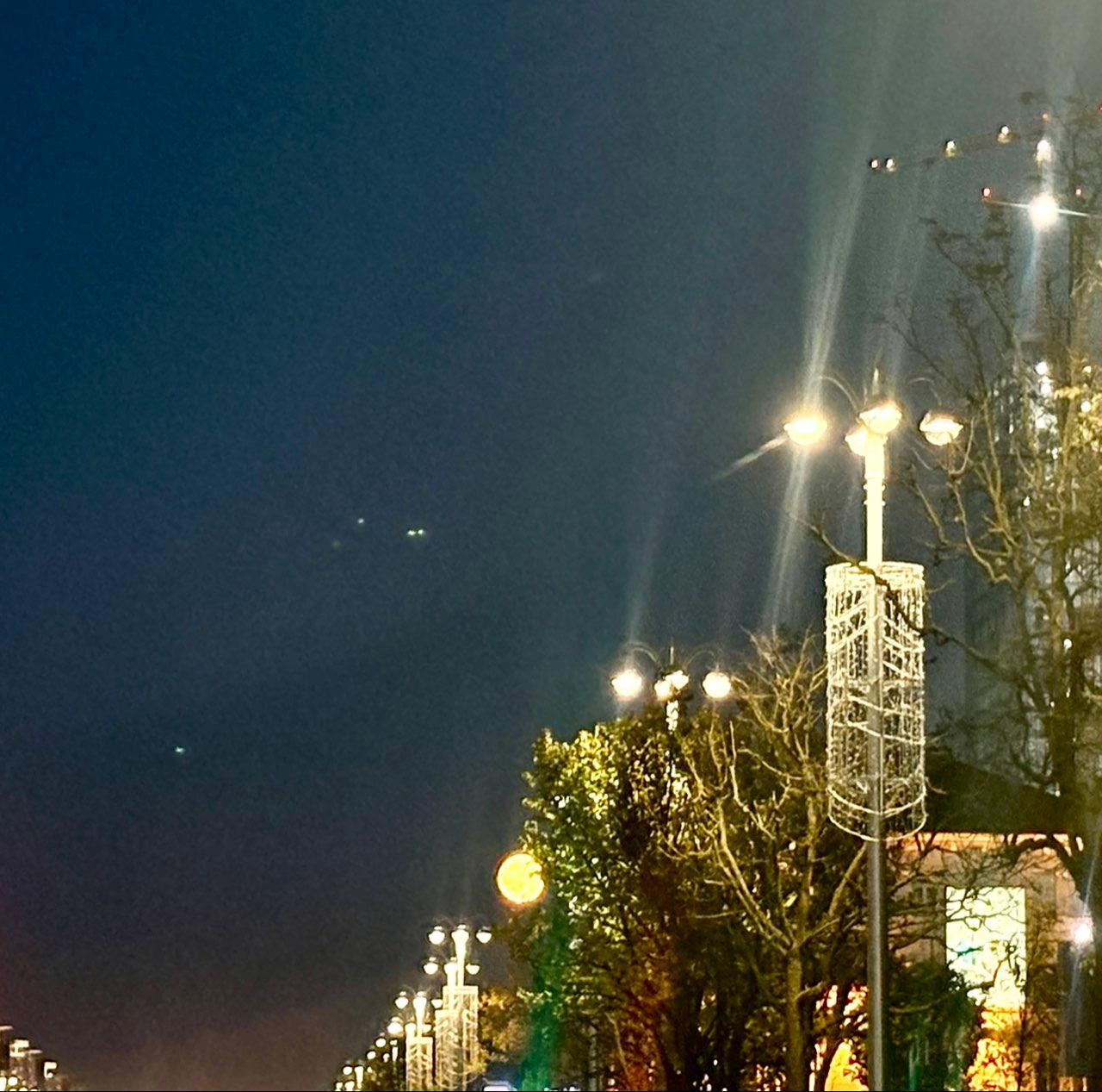 The Moon over Minsk, Belarus — waning gibbous, Lunar Day 20