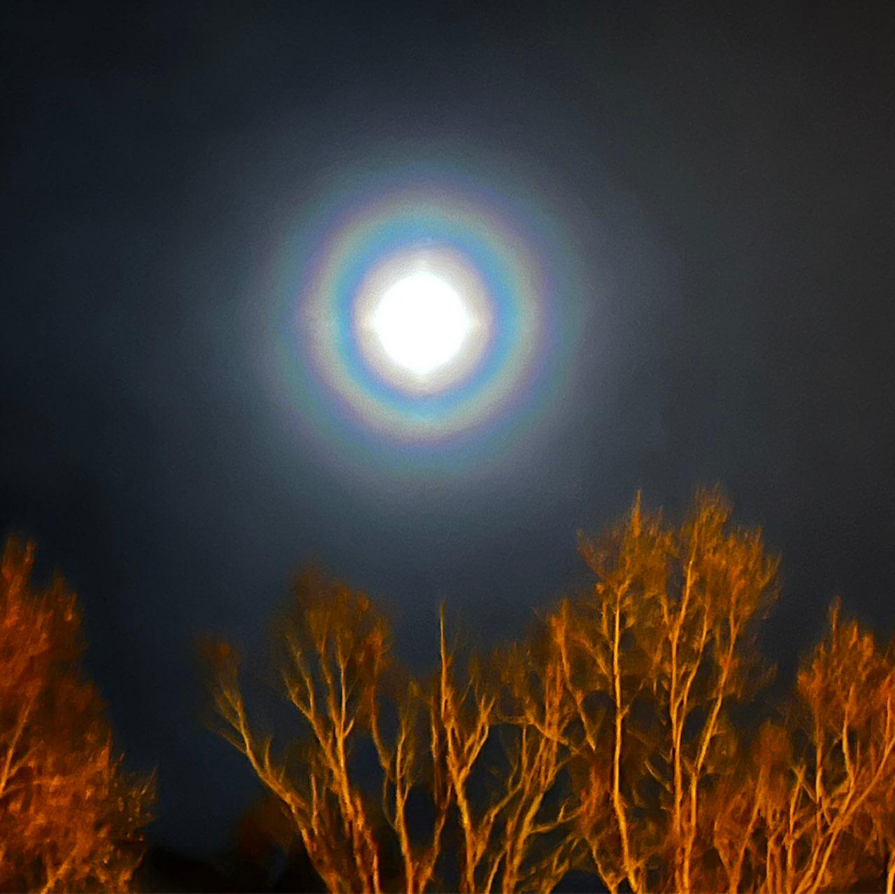 The Moon over Villesèquelande, France — waning crescent, Lunar Day 25
