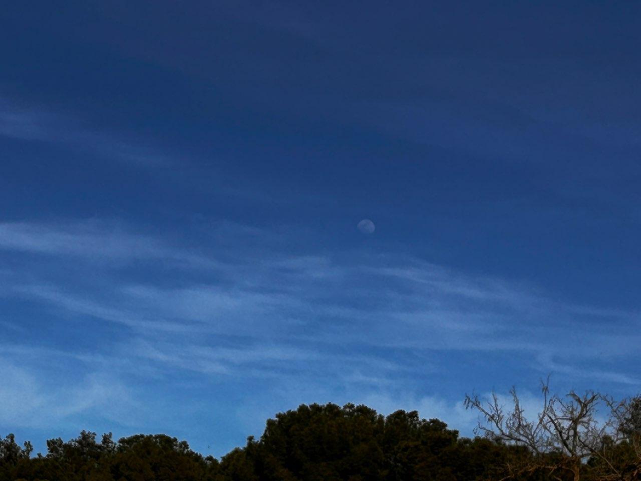 The Moon over Madrid, España — waxing gibbous, Lunar Day 11