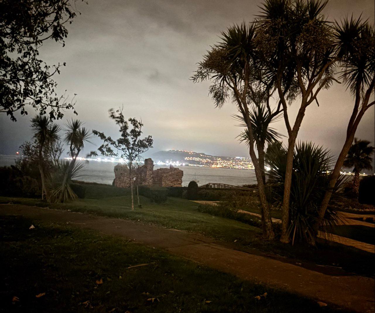 The Moon over Weymouth, United Kingdom — new moon, Lunar Day 28