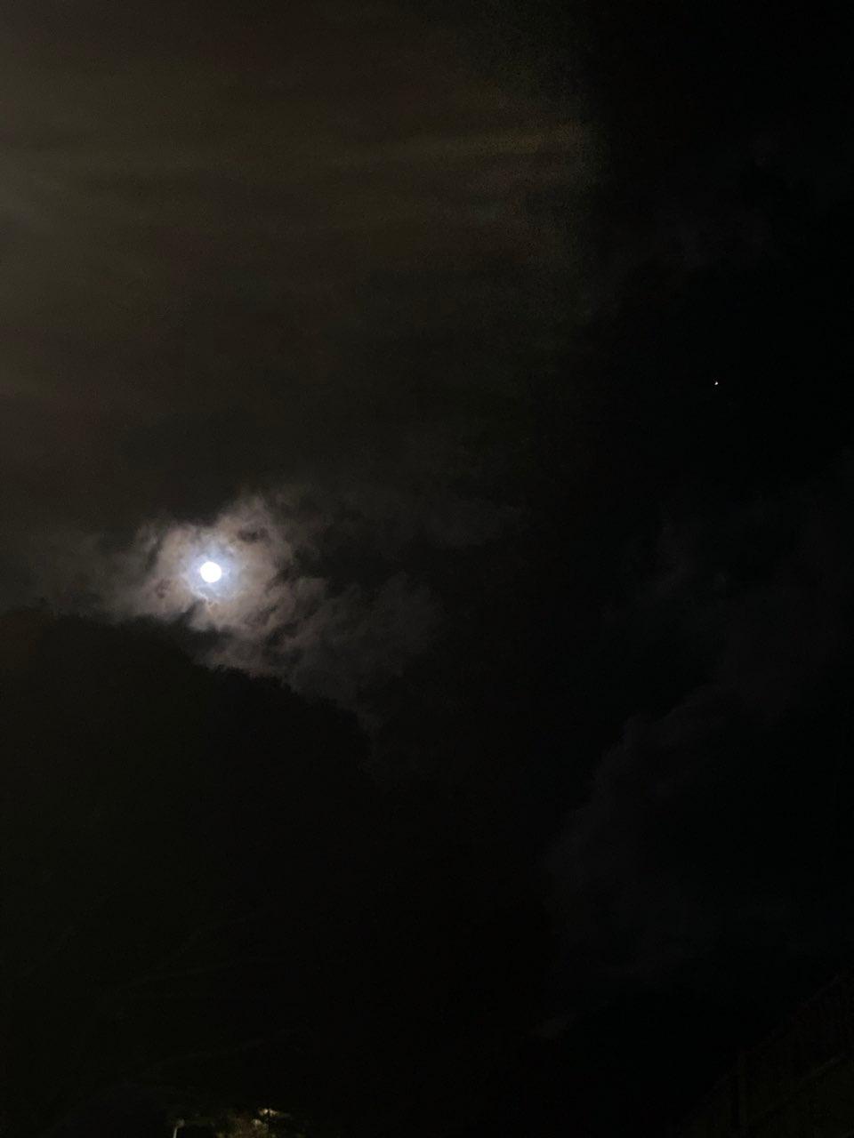 The Moon over Capoliveri, Italy — full moon, Lunar Day 14
