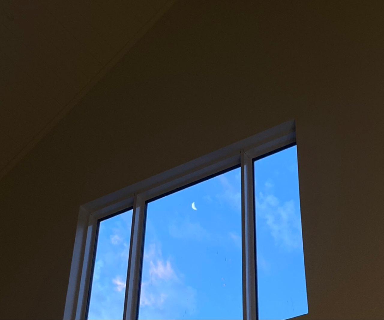 The Moon over Prevelly, Australia — first quarter, Lunar Day 8