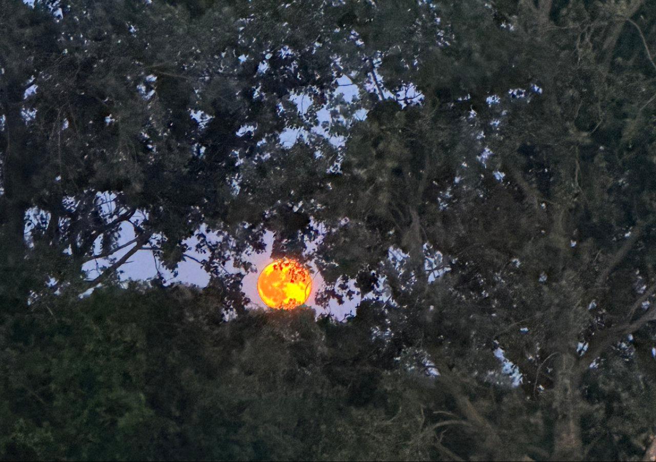 The Moon over Dagenham, United Kingdom — full moon, Lunar Day 16