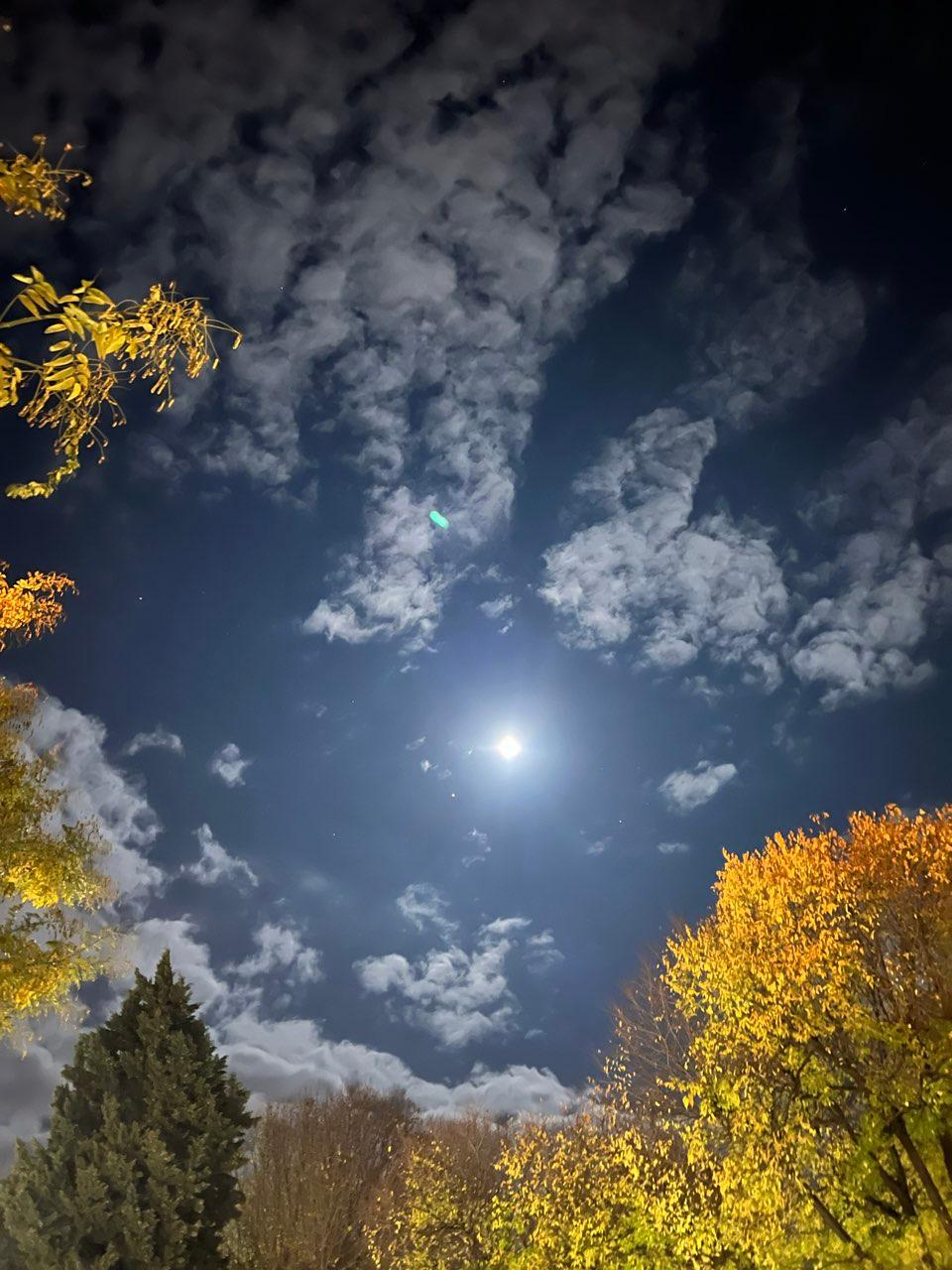 The Moon over Pula, Croatia — full moon, Lunar Day 15