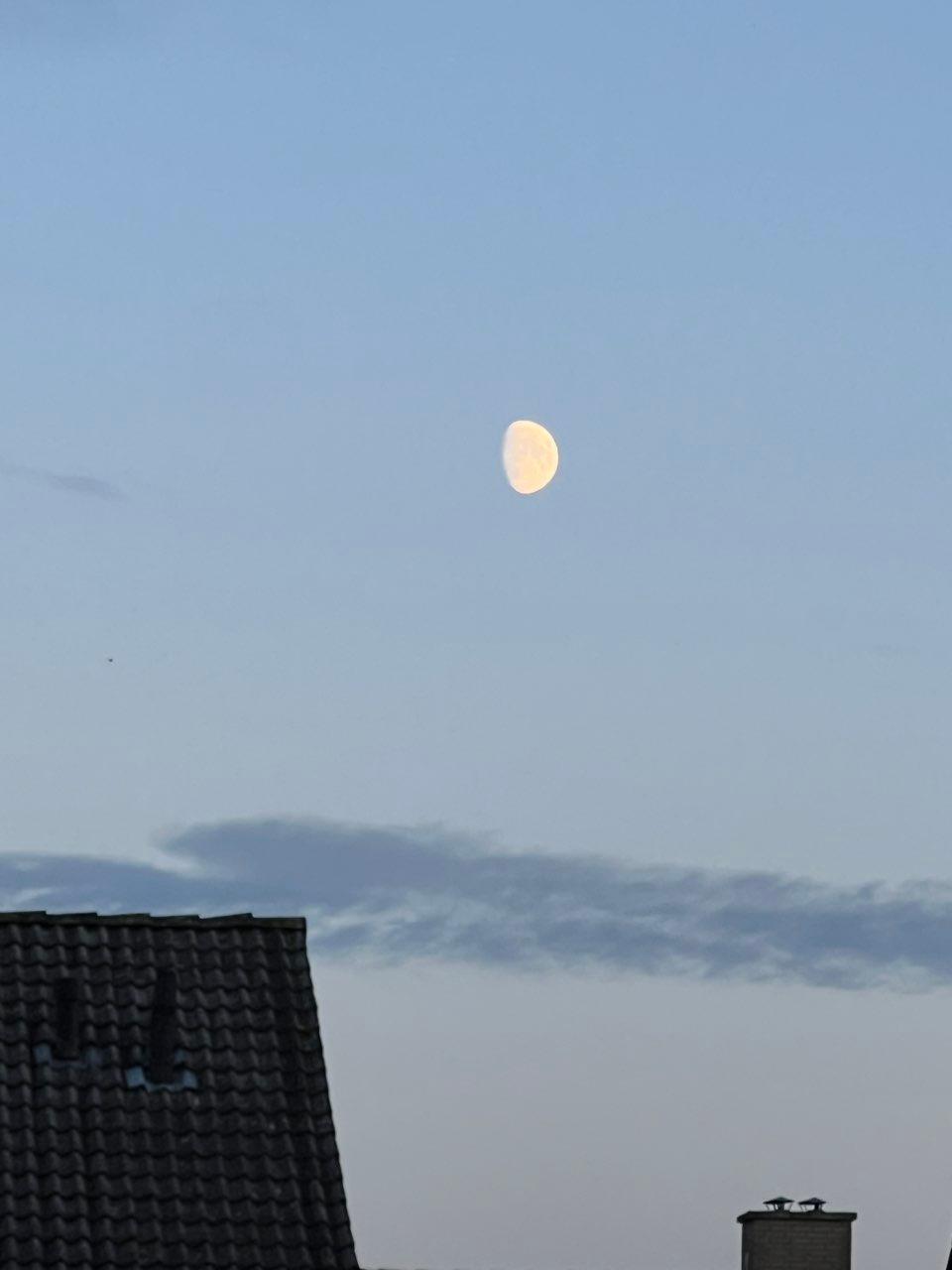 The Moon over Maastricht, Nederland — waxing gibbous, Lunar Day 11